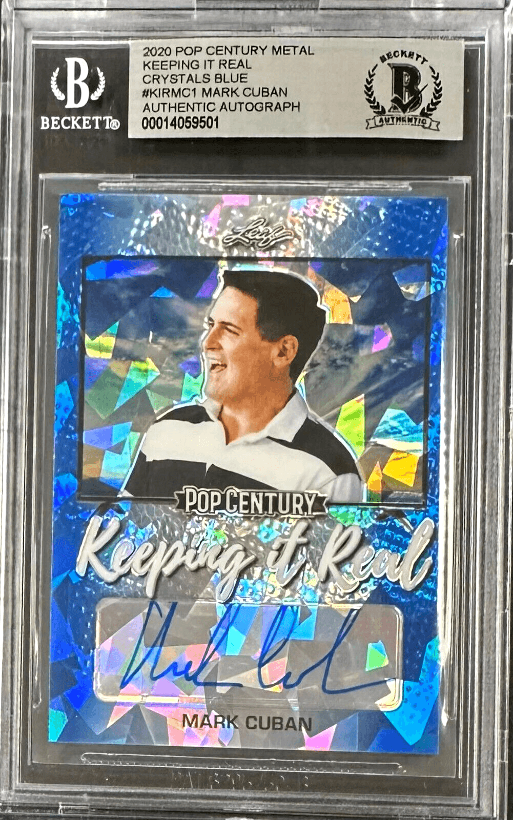 Mark Cuban 2020 LEAF Pop Century Metal Keep it Real CB Card #KIRMC1 BAS 14059501 Mark Cuban Card mark-cuban-2020-leaf-pop-century, supplier stock photo