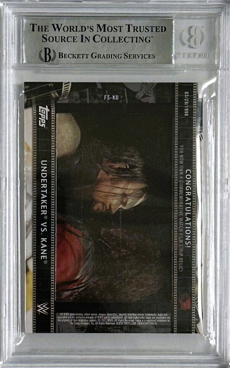 Undertaker Signed 2021 Topps MFD Match Film Strip Relics #FSKU Beckett 15679847 Undertaker Card 2021-topps-mfd-match-film-strip, view 2, supplier stock photo