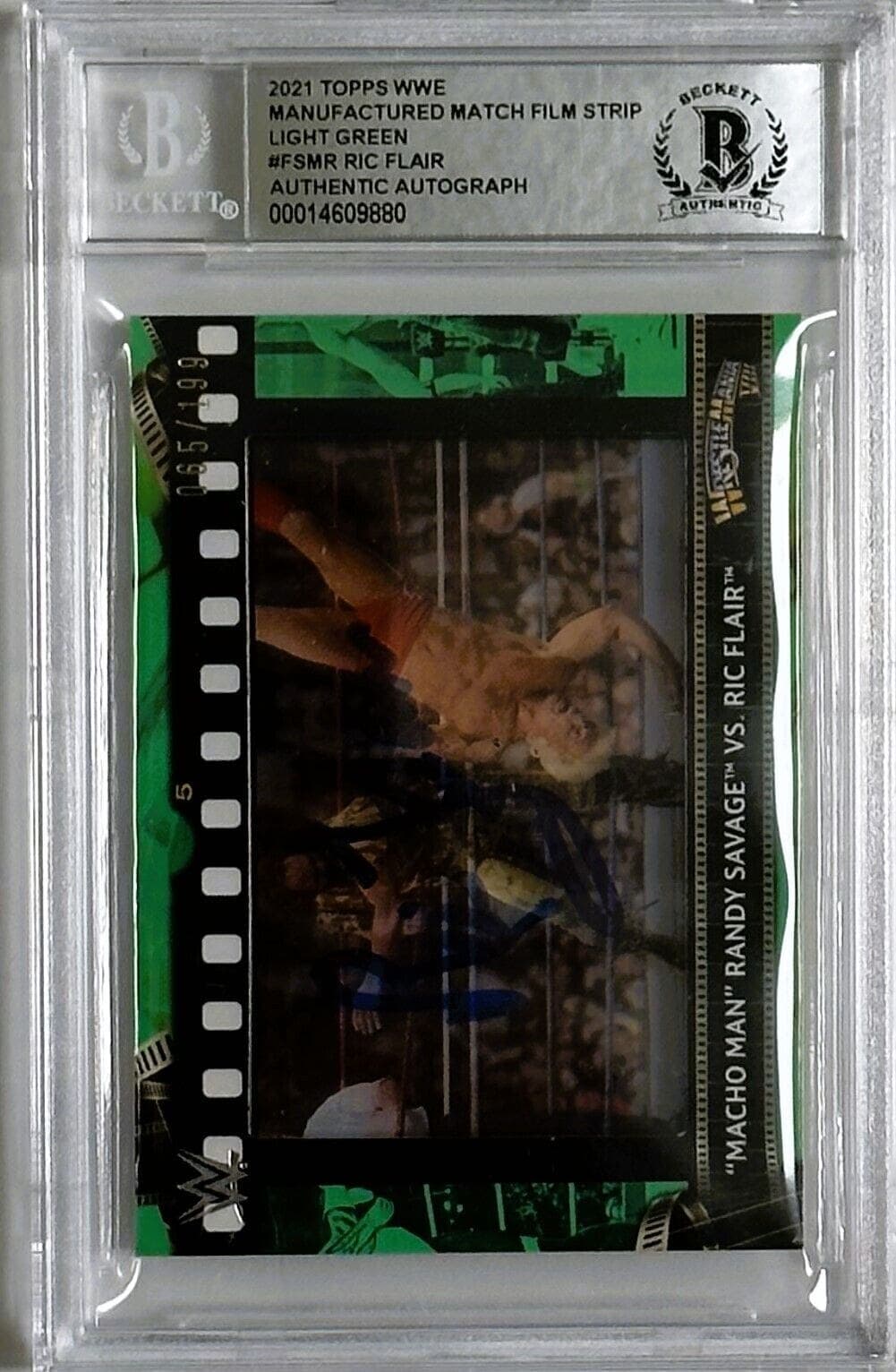 Ric Flair Signed 2021 Topps MFD Match Film Strip Relics #FSMR Beckett 14609880 Ric Flair Card 2021-topps-mfd-match-film-strip, supplier stock photo