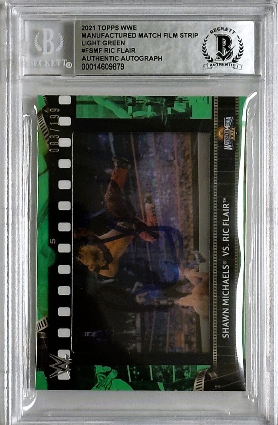 Ric Flair Signed 2021 Topps MFD Match Film Strip Relics #FSMR Beckett 14609879 Ric Flair Card 2021-topps-mfd-match-film-strip, supplier stock photo