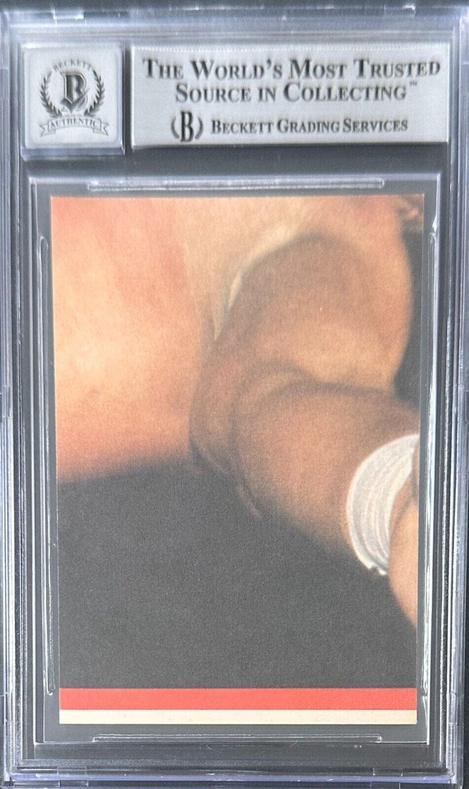 Brutus Beefcake Signed 1985 Topps WWF Sticker Card #3 Beckett Auto 10 Card brutus-beefcake-1985-topps-wwf-sticker, view 2, supplier stock photo