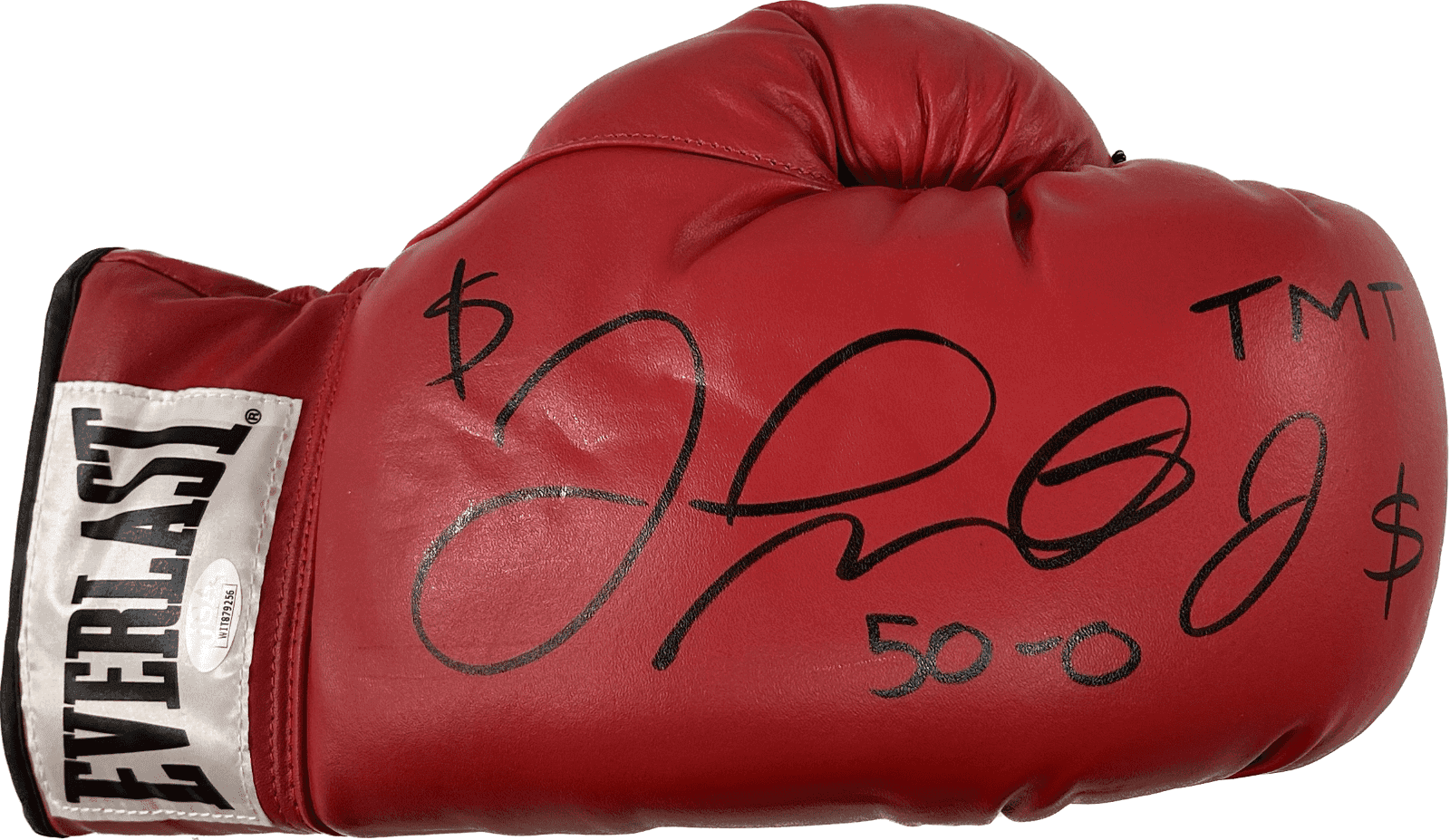 Floyd Mayweather Jr. Signed Red Everlast Leather Boxing Glov JSA WIT879256 Right Floyd Mayweather Jr. Glove red-everlast-leather-boxing-glov-wit879256, supplier stock photo