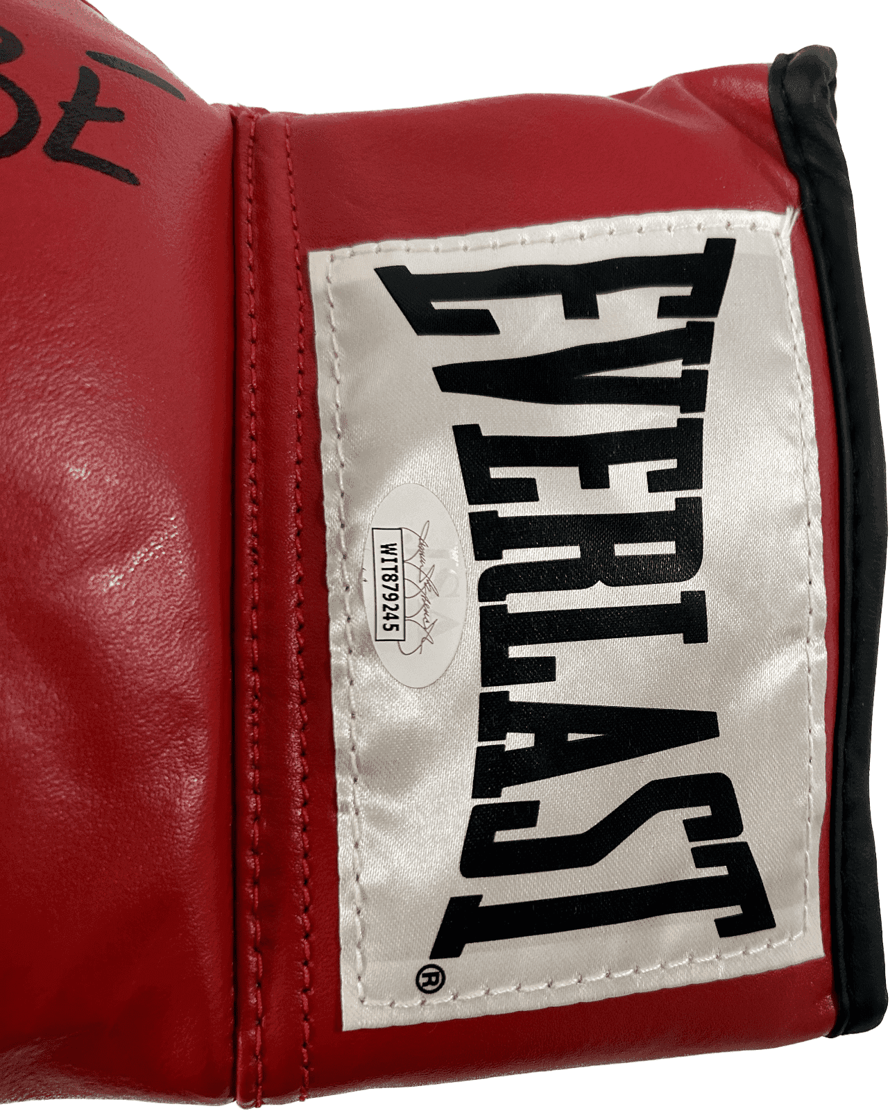 Floyd Mayweather Jr. Signed Red Everlast Leather Boxing Glove JSA WIT879245 Left Floyd Mayweather Jr. Glove red-everlast-leather-boxing-wit879245-left, view 2, supplier stock photo