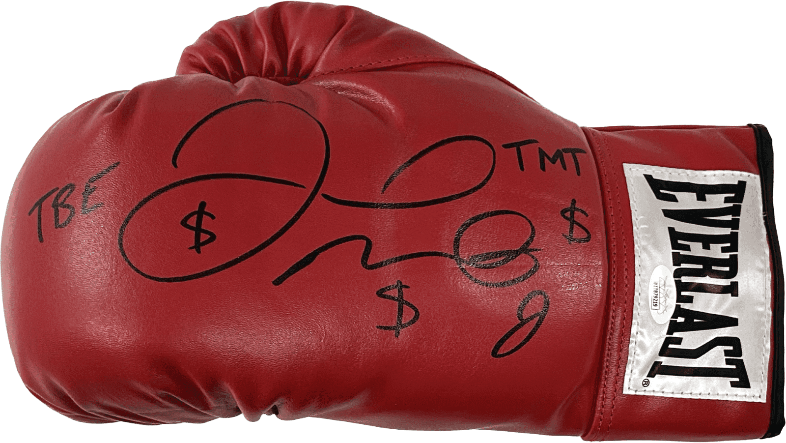 Floyd Mayweather Jr. Signed Red Everlast Leather Boxing Glove JSA WIT879219 Left Floyd Mayweather Jr. Glove red-everlast-leather-boxing-wit879219-left, supplier stock photo