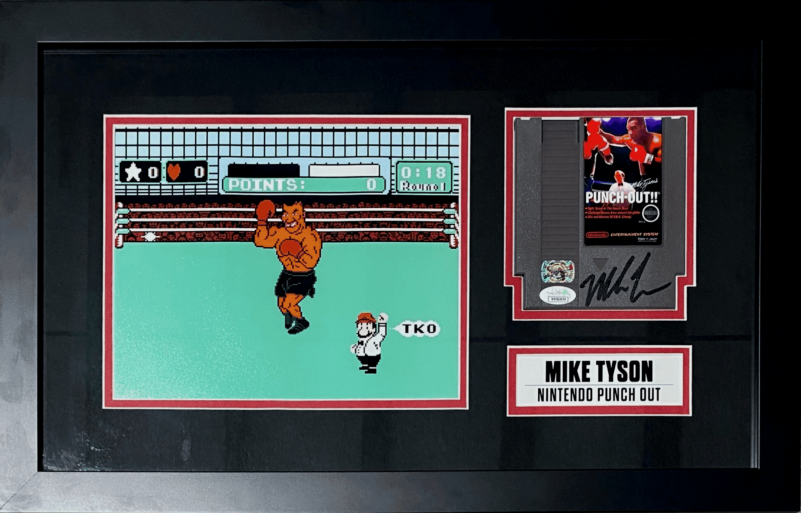 Mike Tyson Framed Signed Punch Out Video Game JSA & Mike Tyson Exclusive Holo Mike Tyson Other framed-punch-out-video-game-holo, supplier stock photo