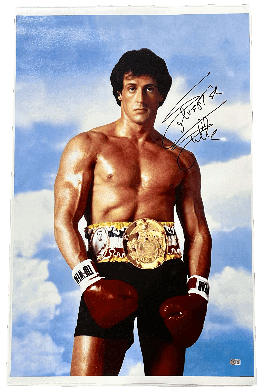 Sylvester Stallone Signed Rocky III Unstretched Canvas 24×36 Beckett Authen A Sylvester Stallone Canvas 24x36-sylvester-stallone-rocky-iii-unstretched, supplier stock photo
