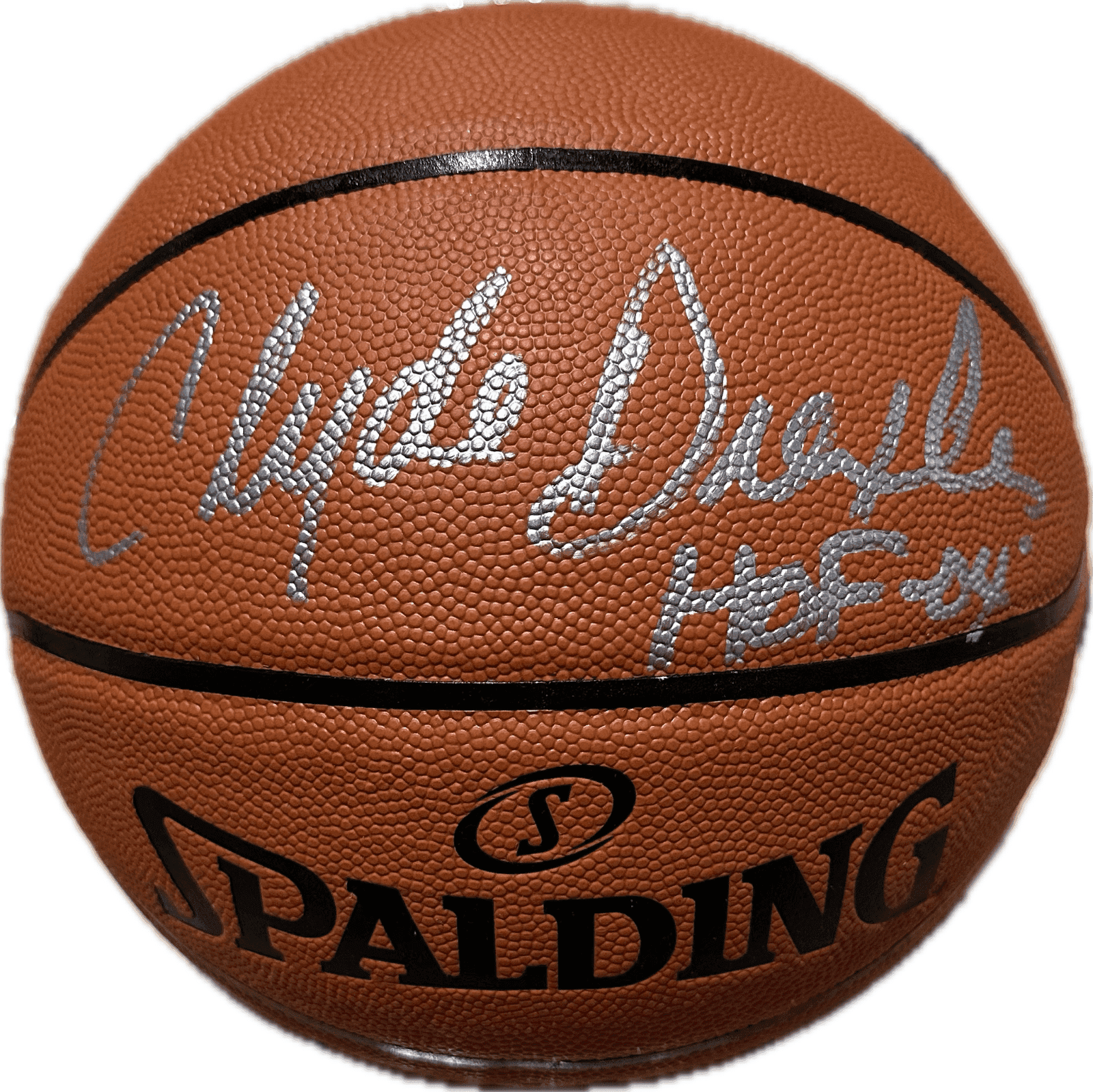 Clyde Drexler Signed Autographed Basketball JSA Authenticated HOF 04 A Clyde Drexler Ball basketball-hof-04, supplier stock photo