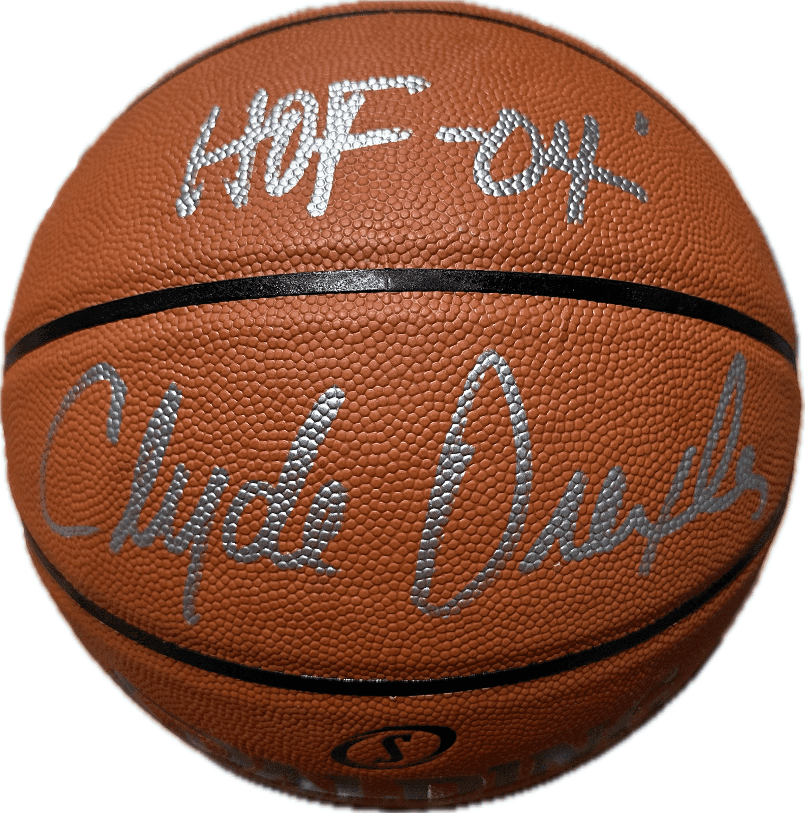 Clyde Drexler Signed Autographed Basketball JSA Authenticated HOF 04 B Clyde Drexler Ball basketball-hof-04, supplier stock photo
