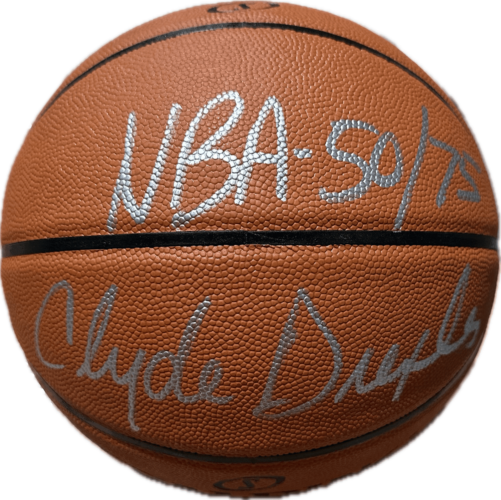 Clyde Drexler Signed Autographed Basketball JSA Authenticated NBA 50/75 Clyde Drexler Ball basketball-nba-50-75, supplier stock photo