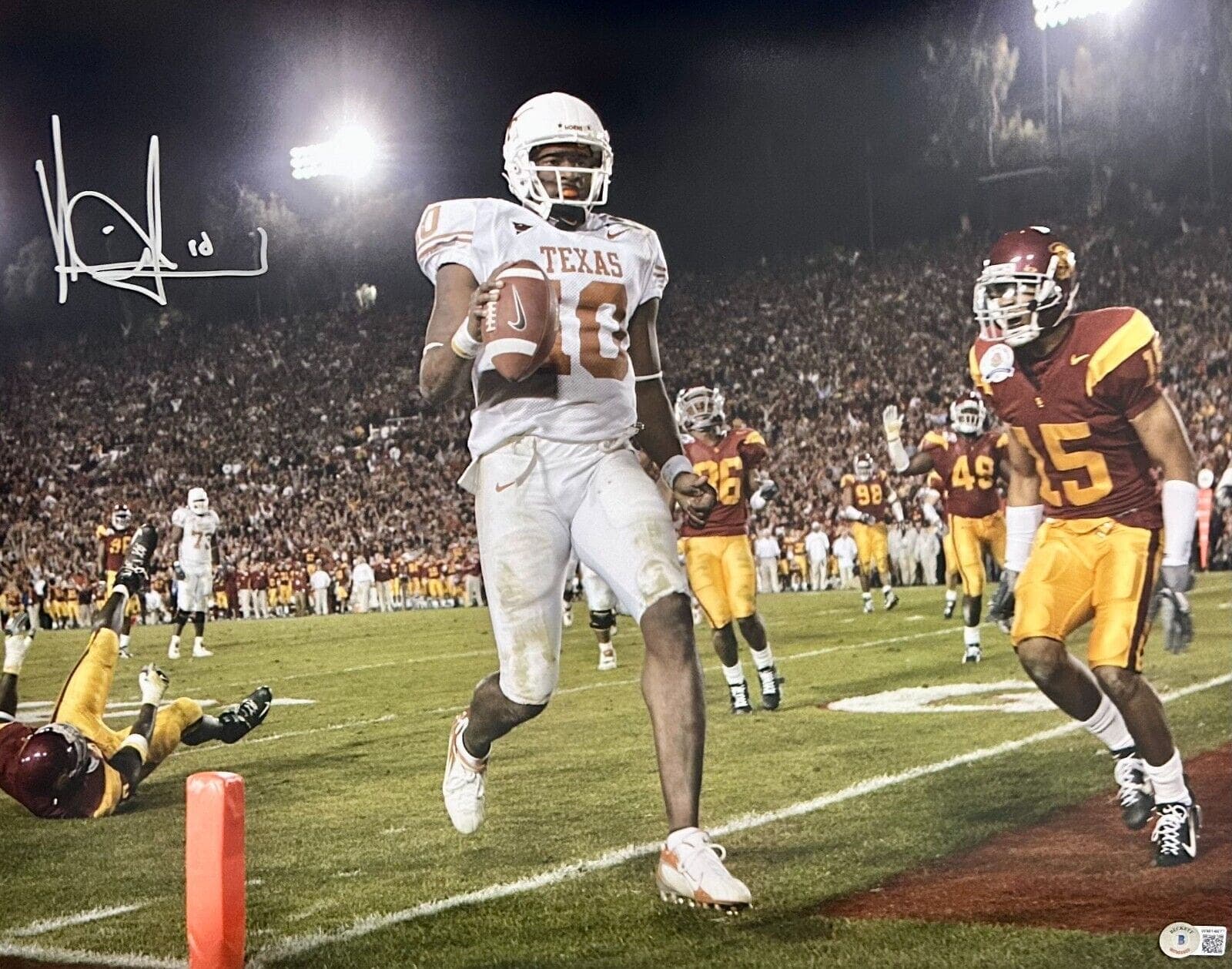 Vince Young Signed Autographed 16×20 Photo Beckett Authenticated #3 Longhorns Photo 16x20-vince-young-16-20-3, Texas Longhorns, supplier stock photo