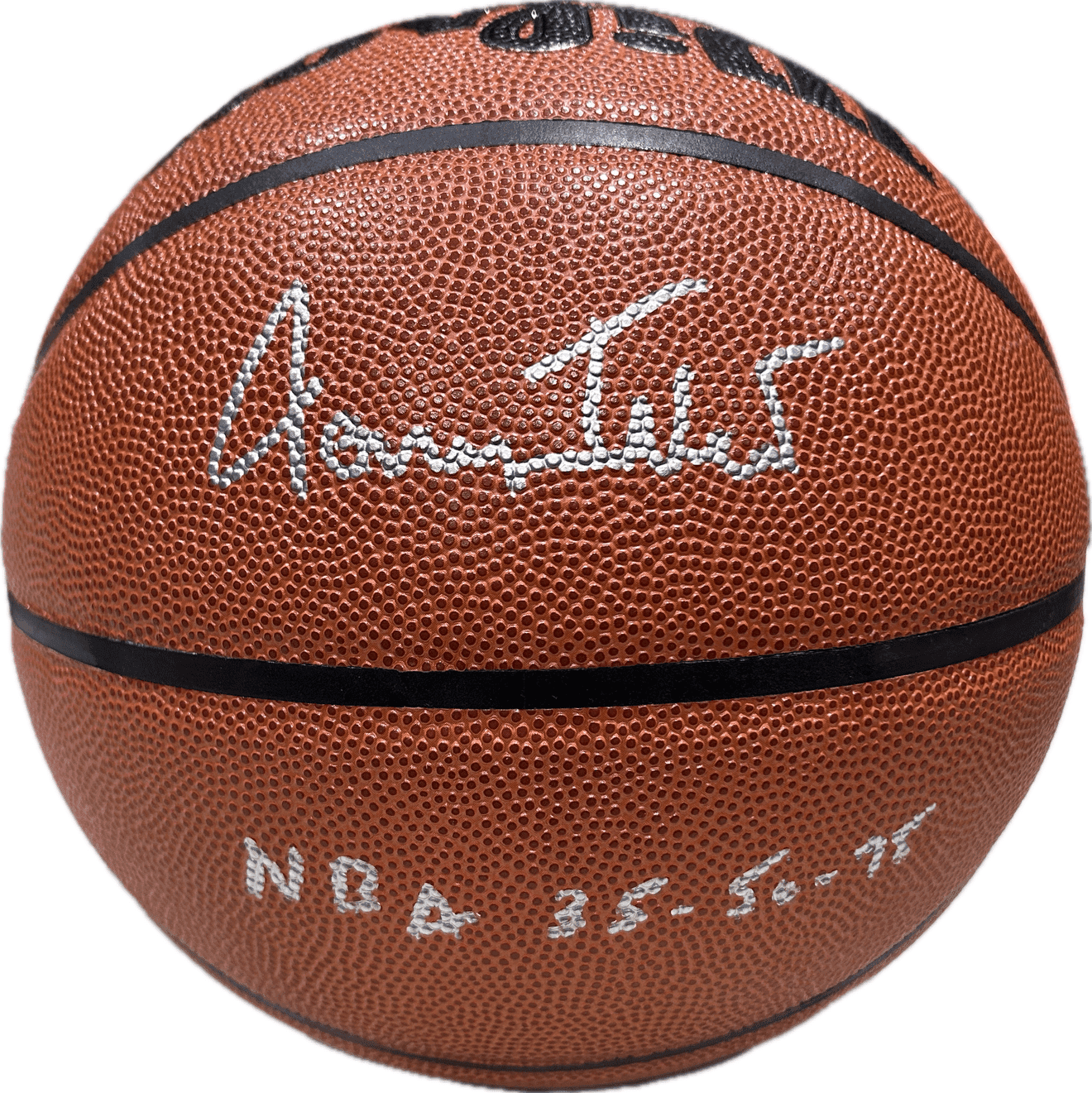 Jerry West Signed Autographed Wilson Basketball JSA Lakers “NBA 35-50-75” Jerry West Ball wilson-basketball-nba-35-50-75, Los Angeles Lakers, supplier stock photo