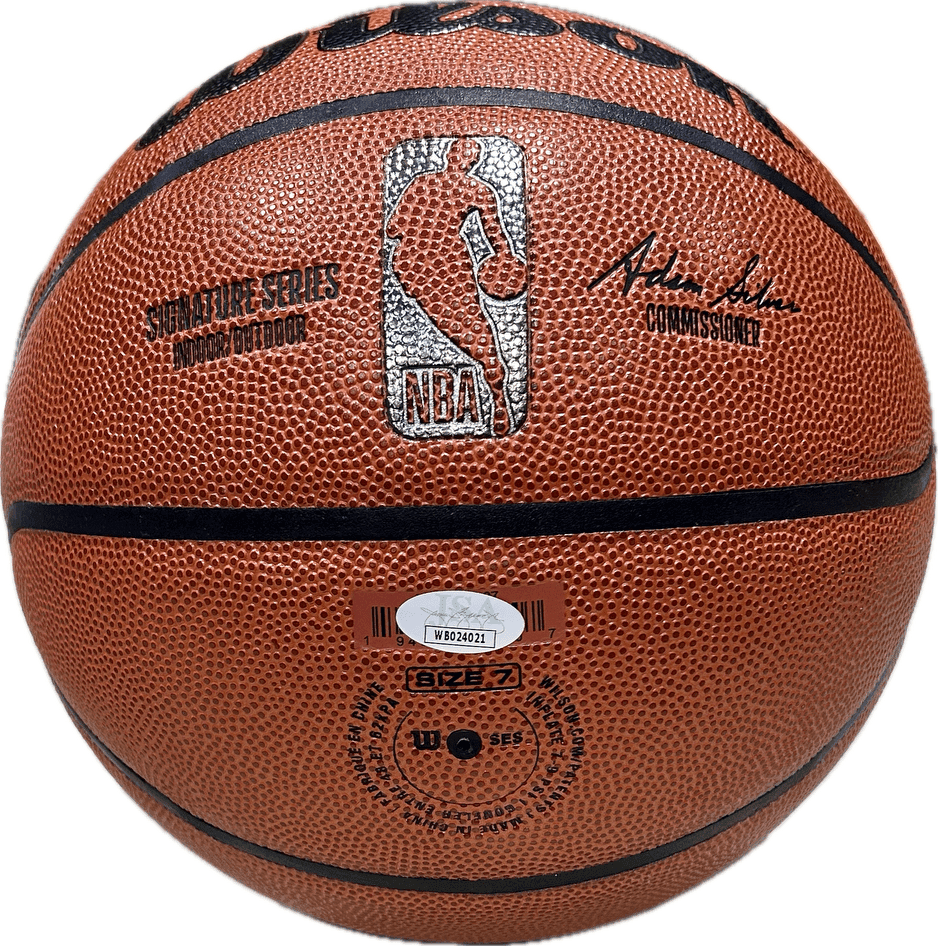 Jerry West Signed Autographed Wilson Basketball JSA Lakers “NBA 35-50-75” Jerry West Ball wilson-basketball-nba-35-50-75, Los Angeles Lakers, view 2, supplier stock photo