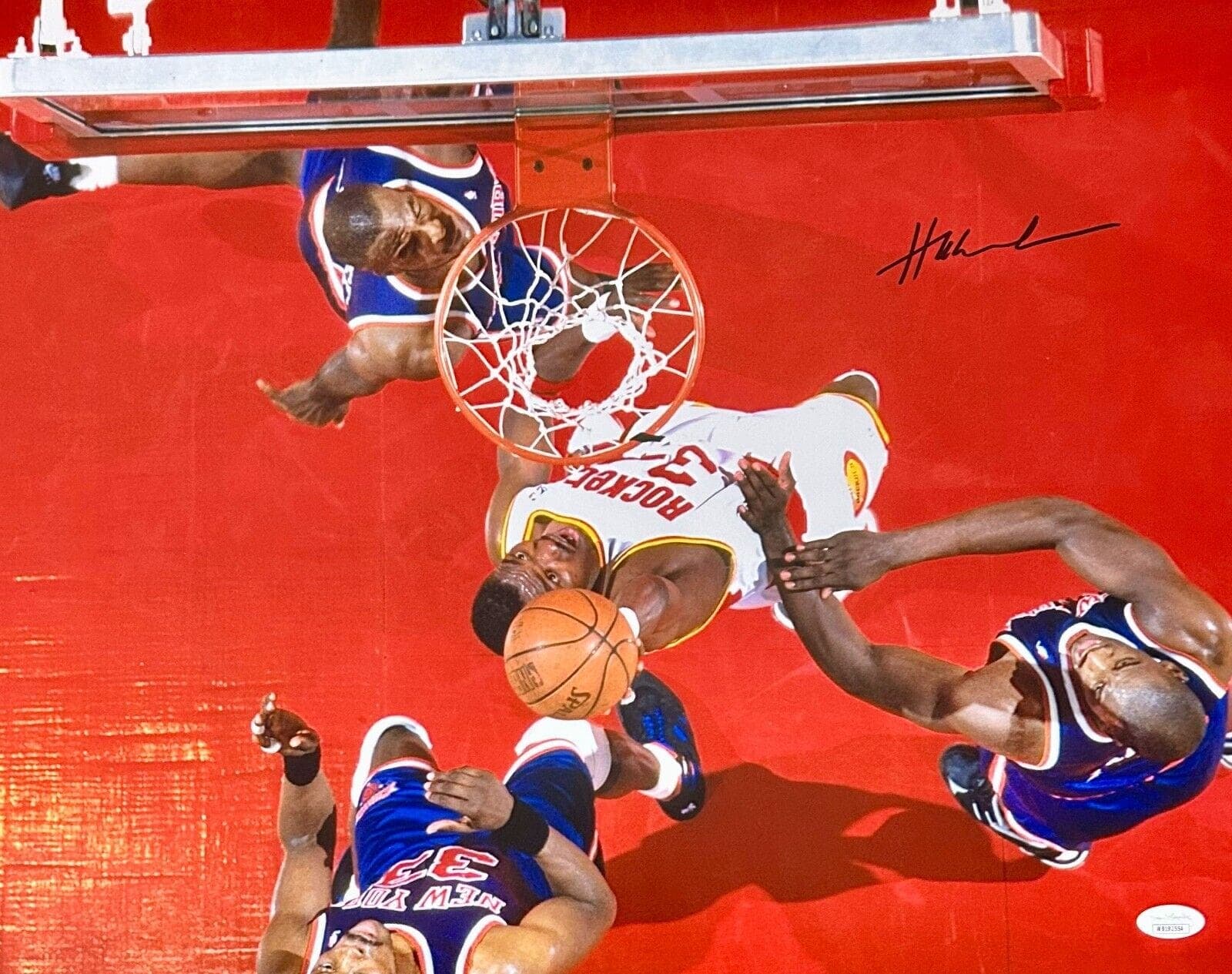Hakeem Olajuwon Signed Autographed 16×20 Photo JSA Authen Houston Rockets #8 Hakeem Olajuwon Photo 16x20-16-20-authen-8, Houston Rockets, supplier stock photo