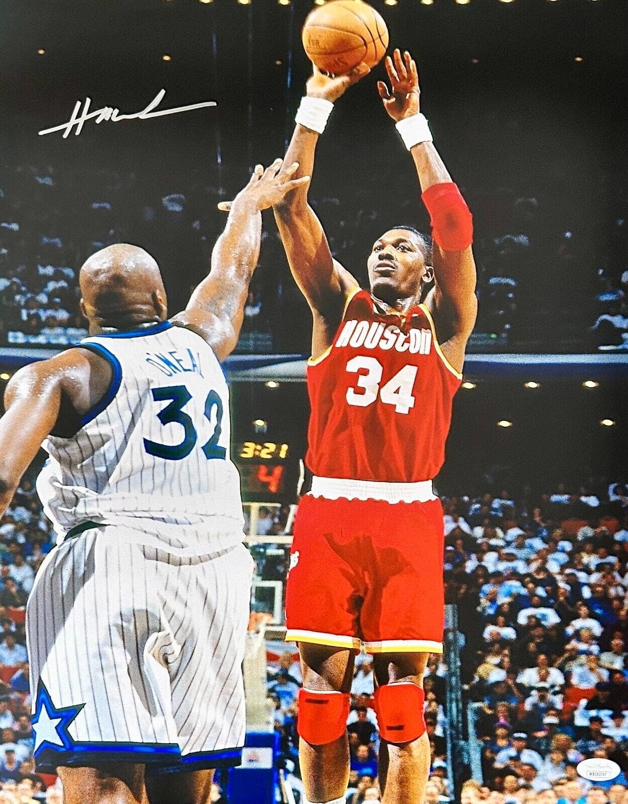 Hakeem Olajuwon Signed Autographed 16×20 Photo JSA Authen Houston Rockets #7 Hakeem Olajuwon Photo 16x20-16-20-authen-7, Houston Rockets, supplier stock photo