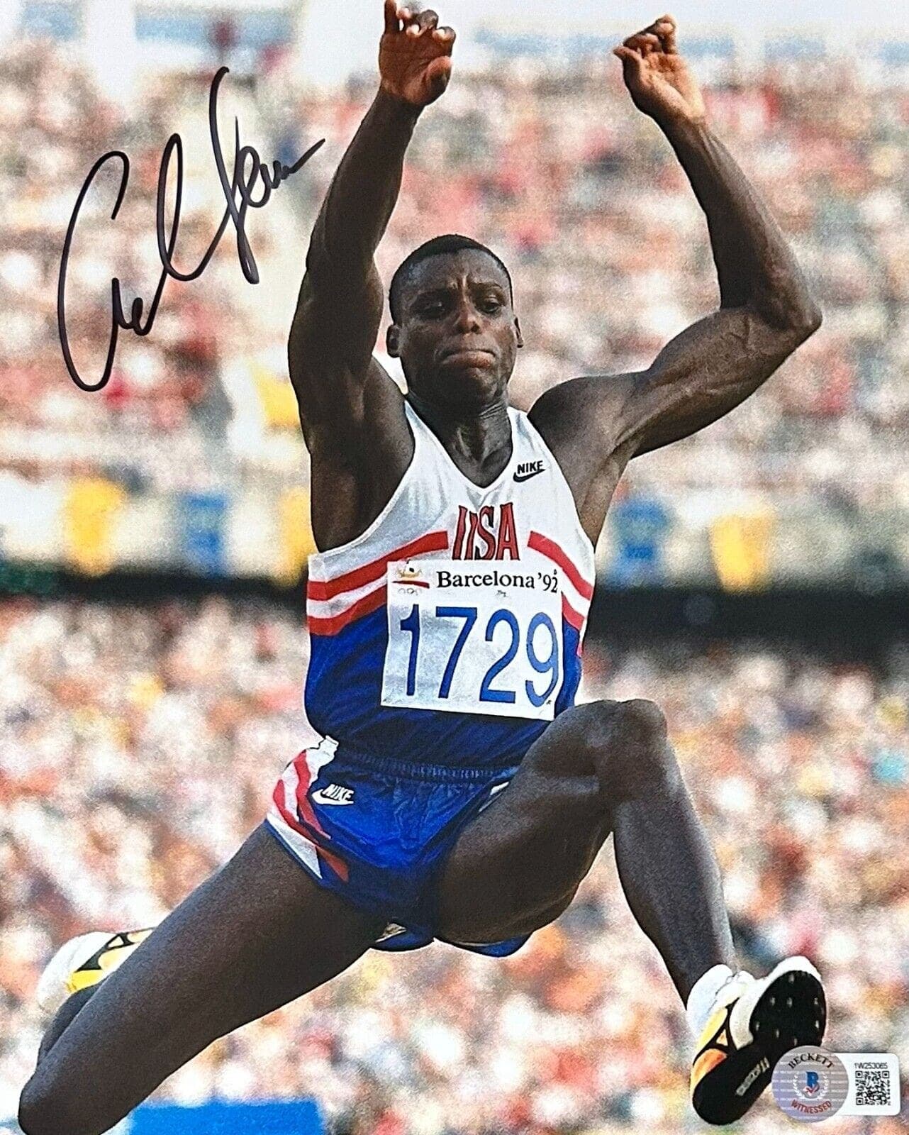 Carl Lewis Signed Autographed 8×10 Photo Beckett #9 Black Carl Lewis Photo 8x10-carl-lewis-8-10-9-black, supplier stock photo