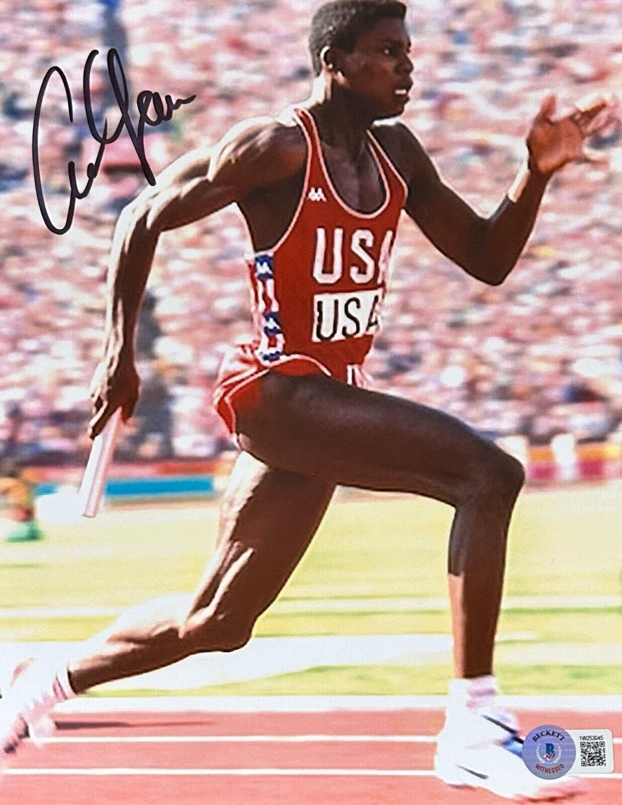 Carl Lewis Signed Autographed 8×10 Photo Beckett #6 Black Carl Lewis Photo 8x10-carl-lewis-8-10-6-black, supplier stock photo