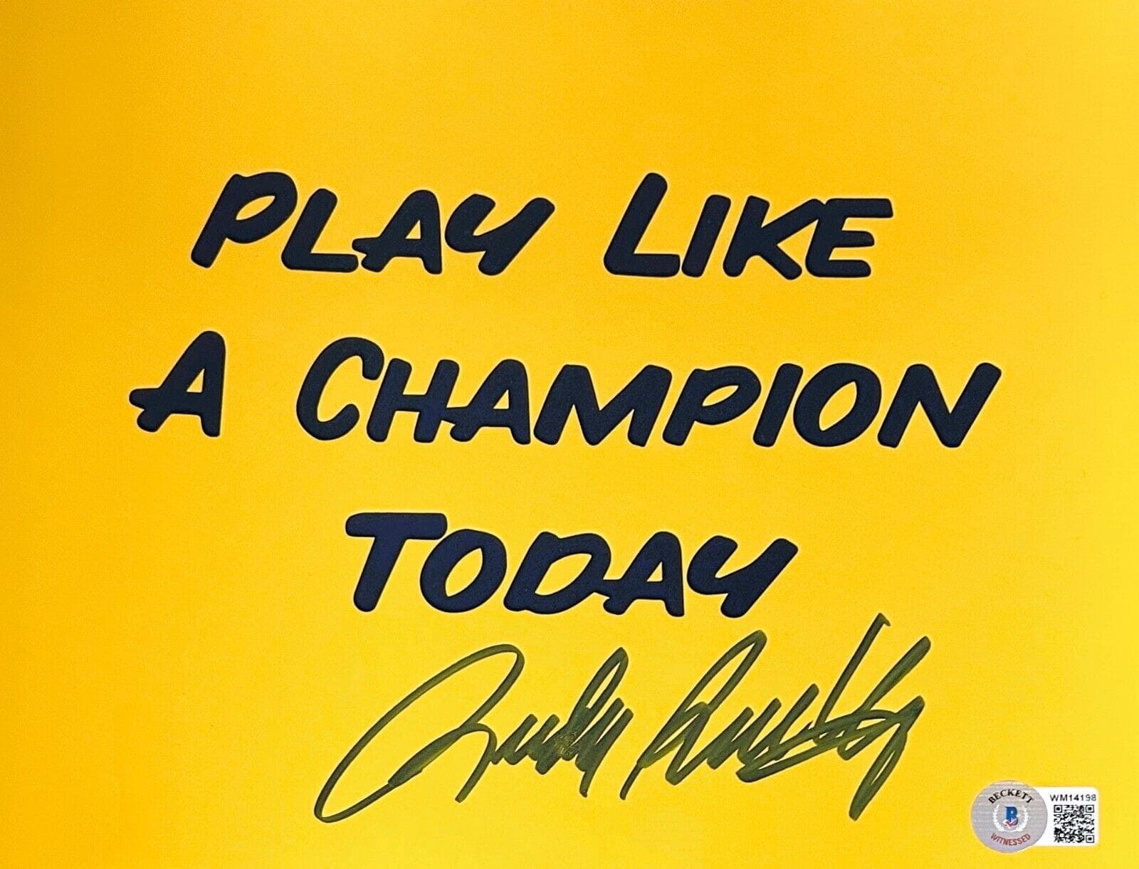 Rudy Ruettiger Signed Autographed 8×10 Photo Beckett Play Like A Champion Daniel "Rudy" Ruettiger Photo 8x10-rudy-ruettiger-8-10-play-like, supplier stock photo