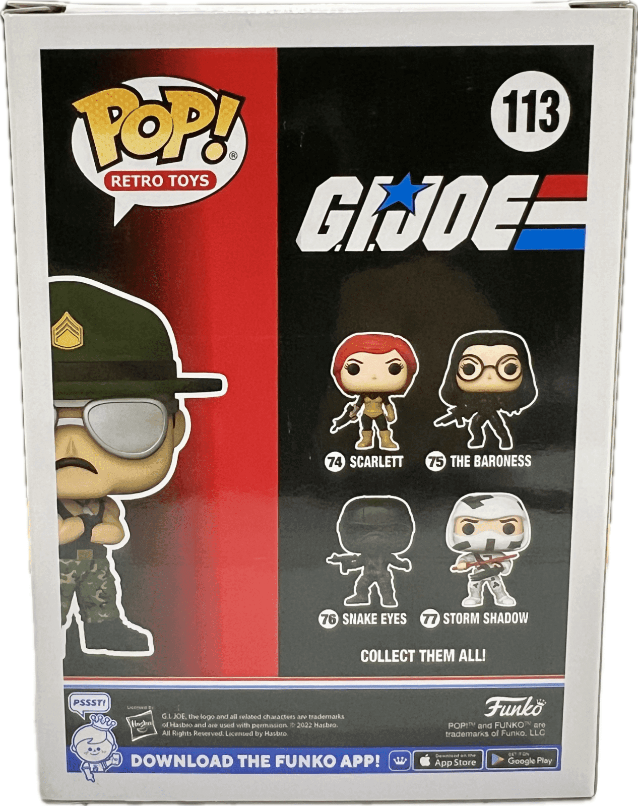 Sgt. Slaughter Signed Autographed Gi Joe Funko POP Figure 113 Beckett White Sgt. Slaughter Other sgt-slaughter-gi-joe-funko-pop, view 3, supplier stock photo