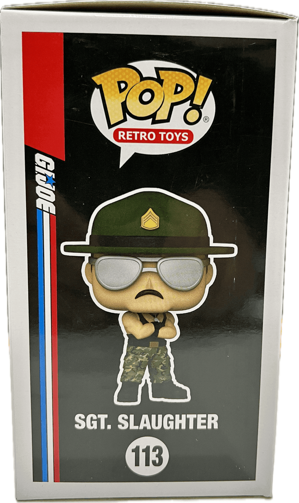 Sgt. Slaughter Signed Autographed Gi Joe Funko POP Figure 113 Beckett White Sgt. Slaughter Other sgt-slaughter-gi-joe-funko-pop, view 4, supplier stock photo