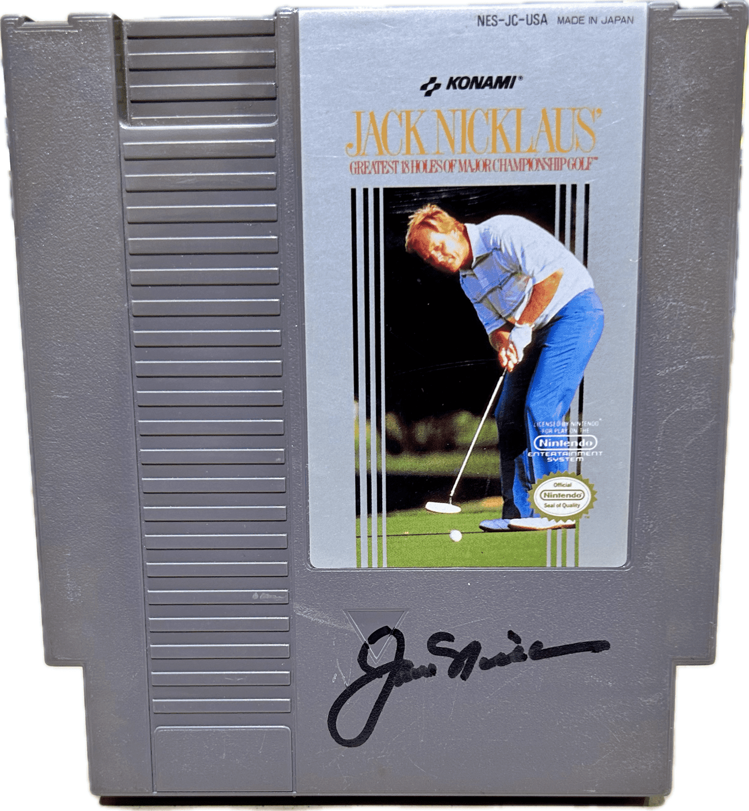 Jack Nicklaus Signed Autographed Nintendo Video Game Cartridge Beckett AC67386 Jack Nicklaus Other nintendo-video-game-cartridge-ac67386, supplier stock photo