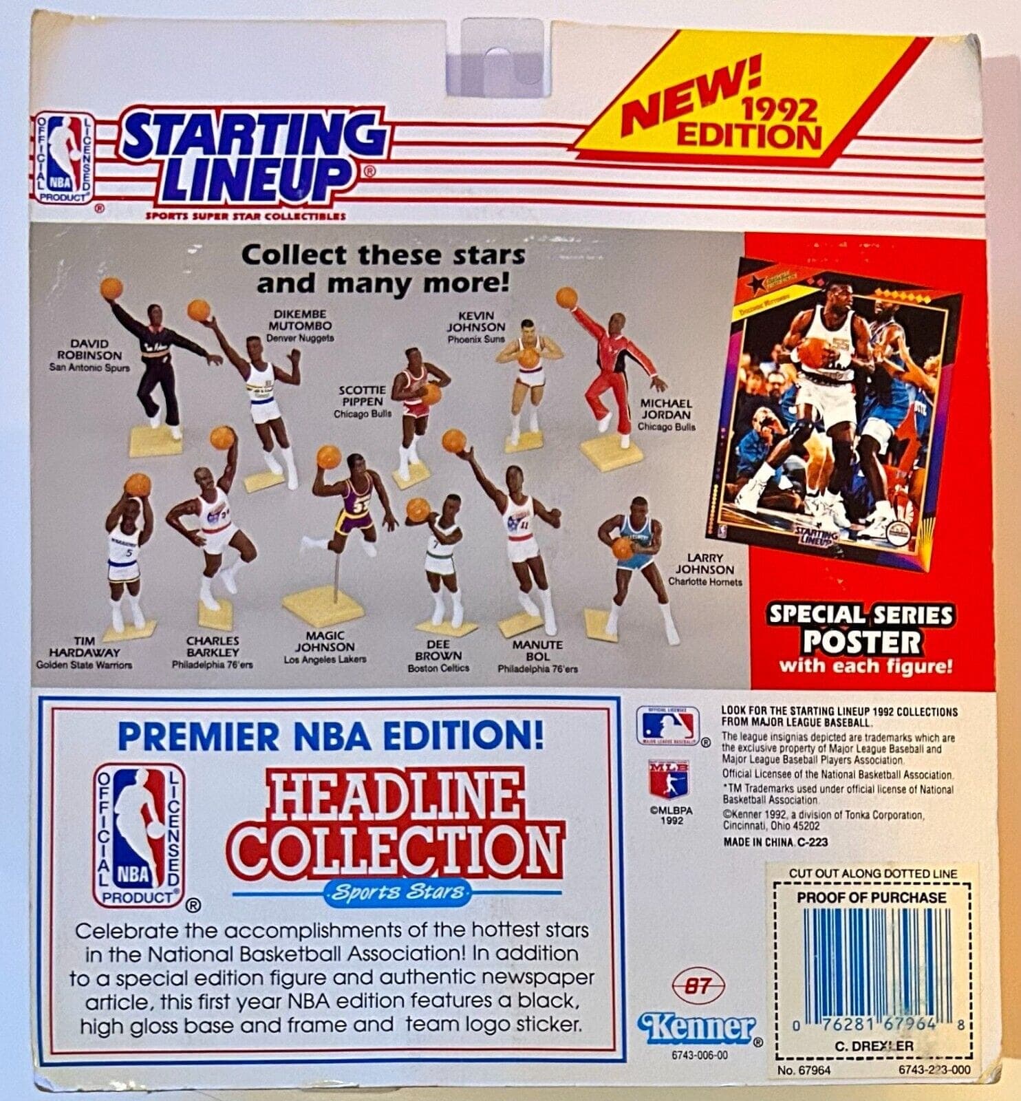 Clyde Drexler Signed Autographed 1992 Starting Lineup JSA Blazzers Clyde Drexler Ball clyde-drexler-1992-starting-lineup-blazzers, Portland Trail Blazers, view 2, supplier stock photo