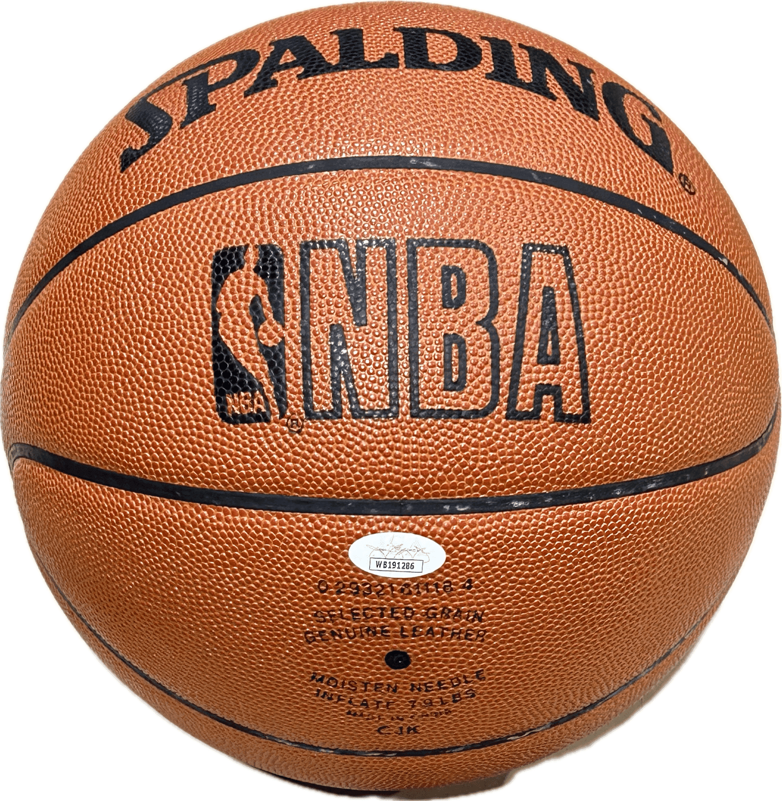Hakeem Olajuwon & Clyde Drexler Signed Game Model Basketball LE 708 of 1,000 JSA Hakeem Olajuwon Ball clyde-drexler-game-model-basketball-le, Houston Rockets, view 5, supplier stock photo
