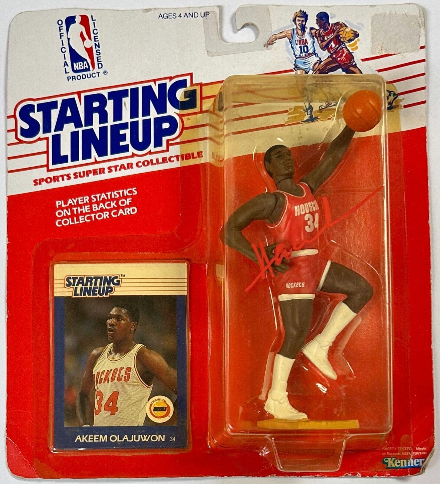 Hakeem Olajuwon Signed Autographed Rockets Starting Lineup Beckett 1W186623 Hakeem Olajuwon Ball starting-lineup-1w186623, Houston Rockets, supplier stock photo