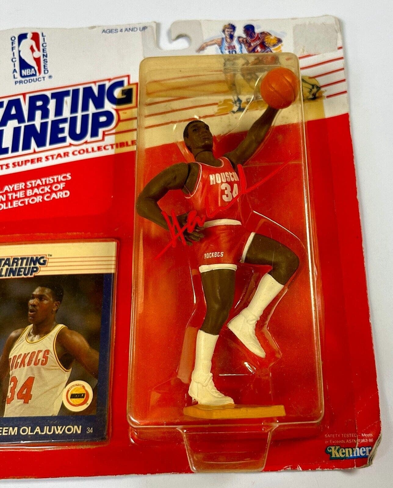 Hakeem Olajuwon Signed Autographed Rockets Starting Lineup Beckett 1W186623 Hakeem Olajuwon Ball starting-lineup-1w186623, Houston Rockets, view 3, supplier stock photo