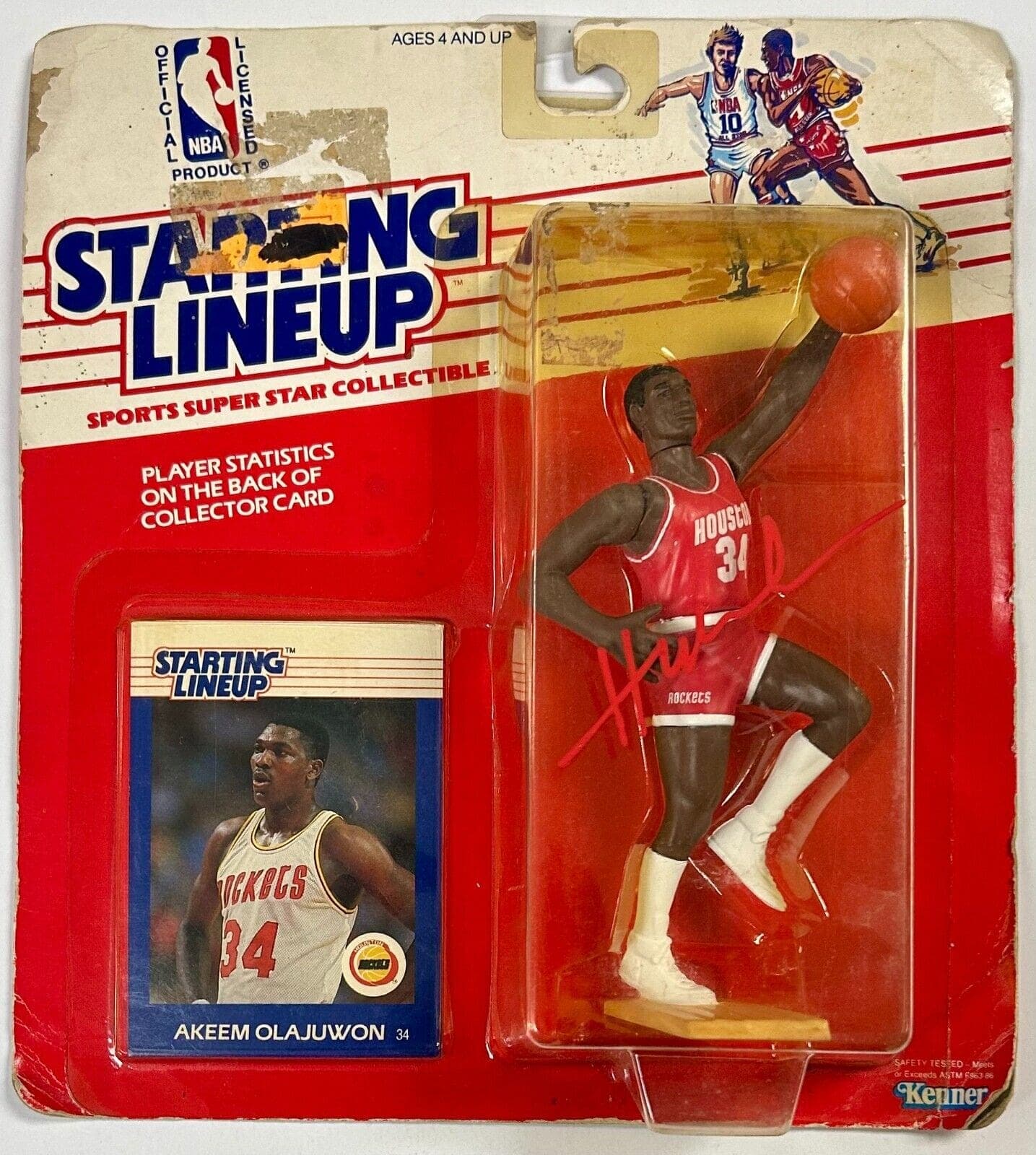 Hakeem Olajuwon Signed Autographed Rockets Starting Lineup Beckett 1W186622 Hakeem Olajuwon Ball starting-lineup-1w186622, Houston Rockets, supplier stock photo