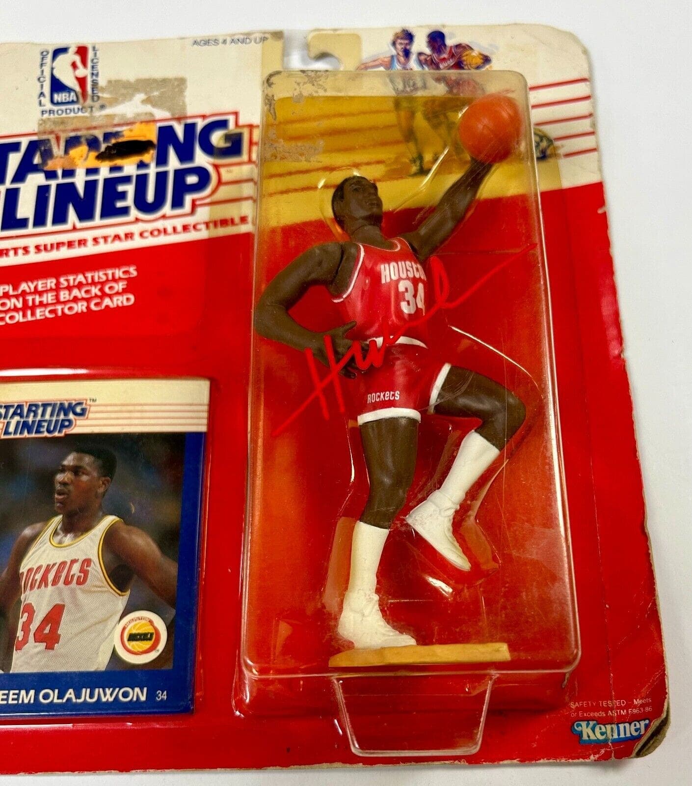 Hakeem Olajuwon Signed Autographed Rockets Starting Lineup Beckett 1W186622 Hakeem Olajuwon Ball starting-lineup-1w186622, Houston Rockets, view 4, supplier stock photo