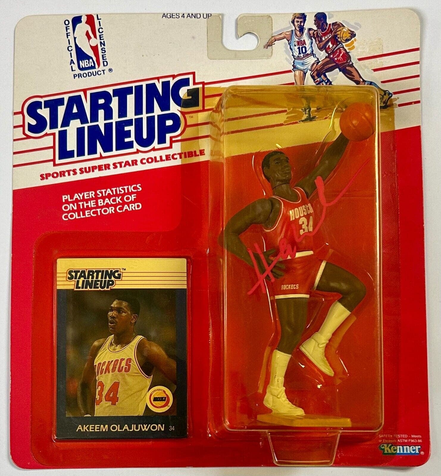 Hakeem Olajuwon Signed Autographed Rockets Starting Lineup Beckett 1W186621 Hakeem Olajuwon Ball starting-lineup-1w186621, Houston Rockets, supplier stock photo