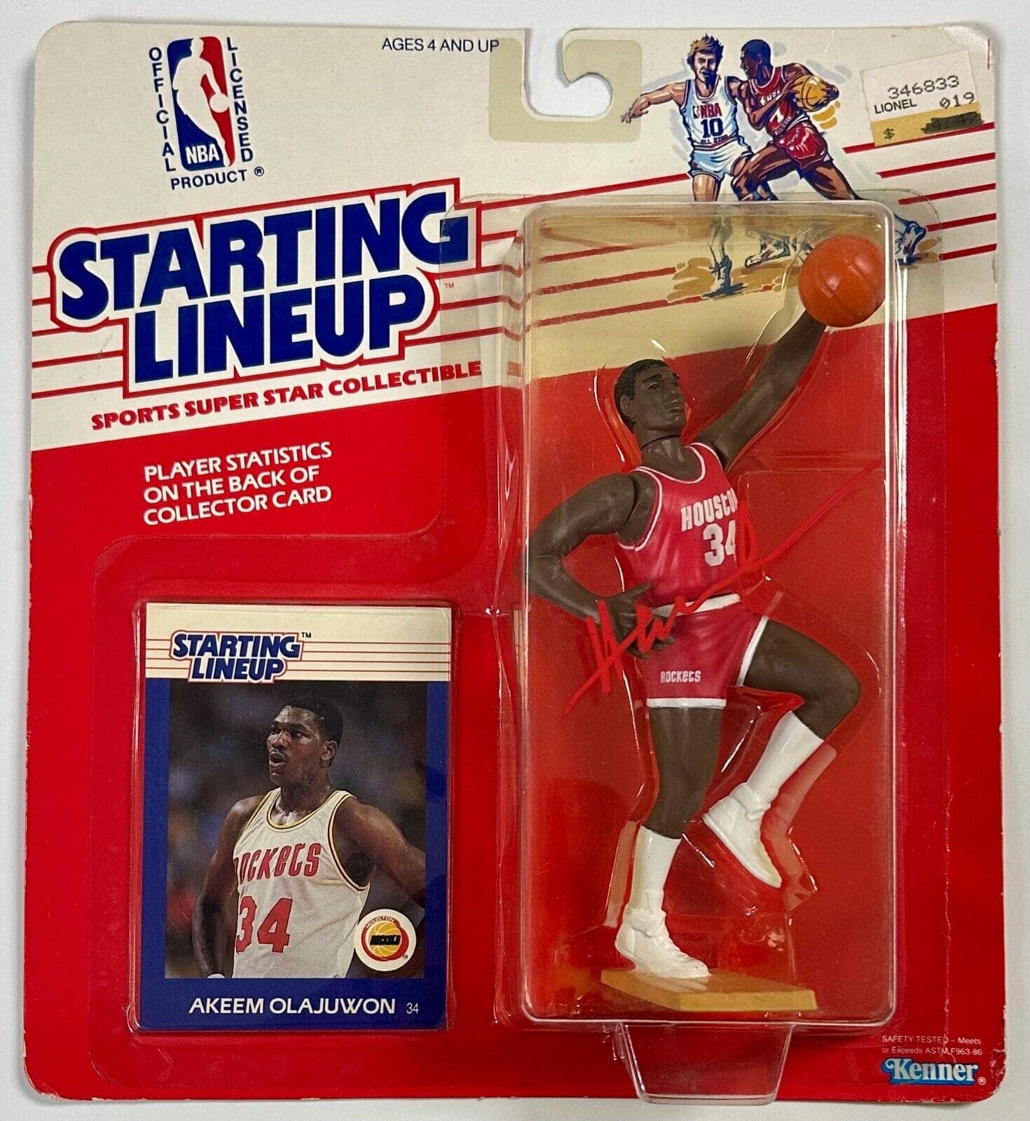 Hakeem Olajuwon Signed Autographed Rockets Starting Lineup Beckett 1W186620 Hakeem Olajuwon Ball starting-lineup-1w186620, Houston Rockets, supplier stock photo