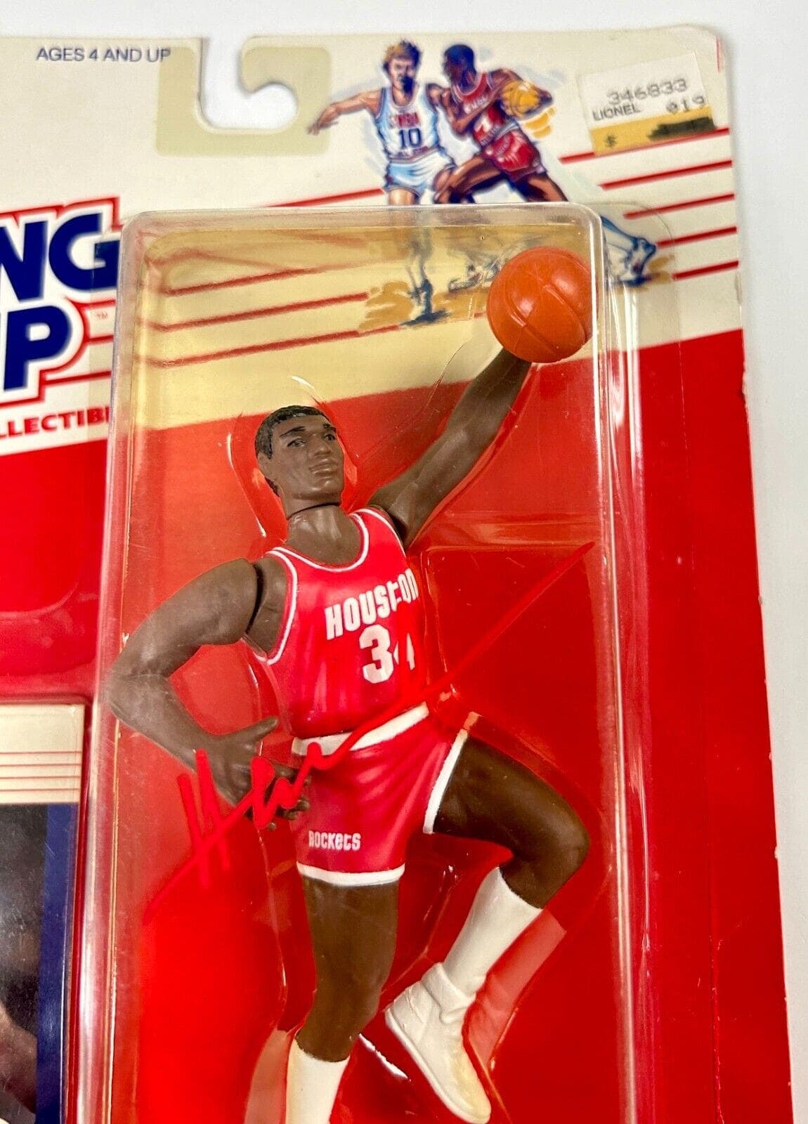 Hakeem Olajuwon Signed Autographed Rockets Starting Lineup Beckett 1W186620 Hakeem Olajuwon Ball starting-lineup-1w186620, Houston Rockets, view 2, supplier stock photo