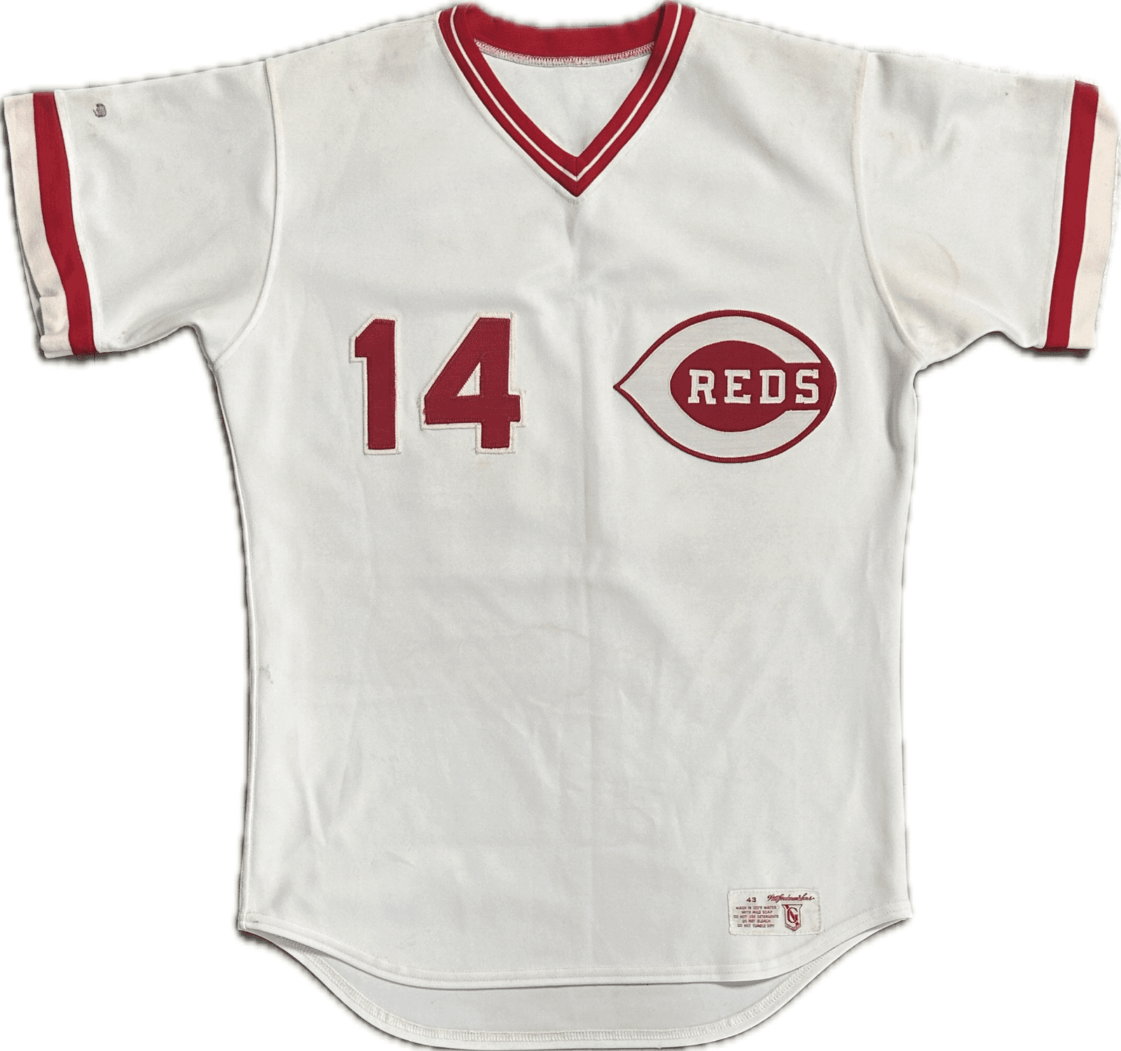 Pete Rose Cincinnati Reds Game Used Home Uniform Authenticated By PhotoMatch.Com Pete Rose Jersey pete-rose-game-used-home-uniform, Cincinnati Reds, view 6, supplier stock photo