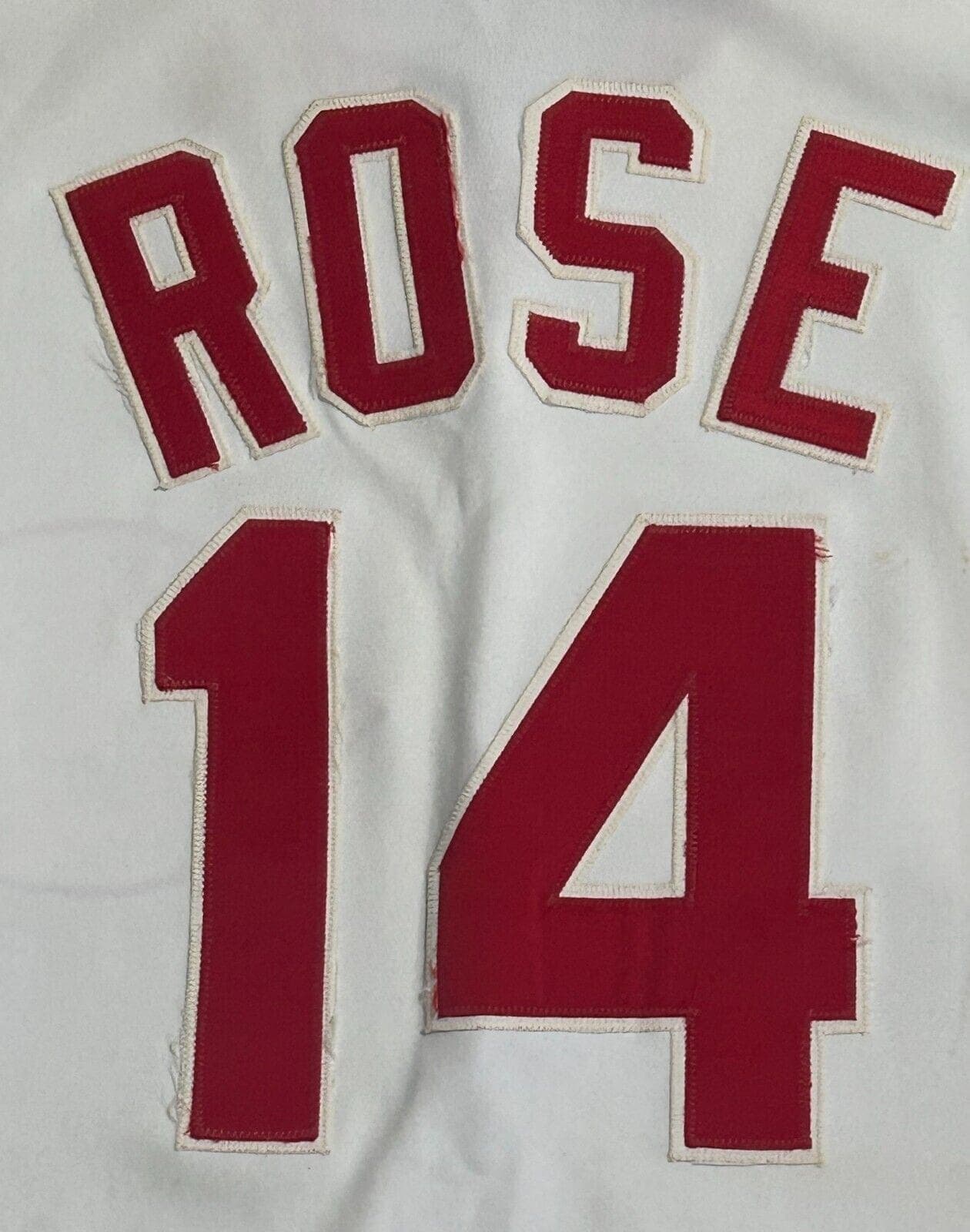 Pete Rose Cincinnati Reds Game Used Home Uniform Authenticated By PhotoMatch.Com Pete Rose Jersey pete-rose-game-used-home-uniform, Cincinnati Reds, view 2, supplier stock photo