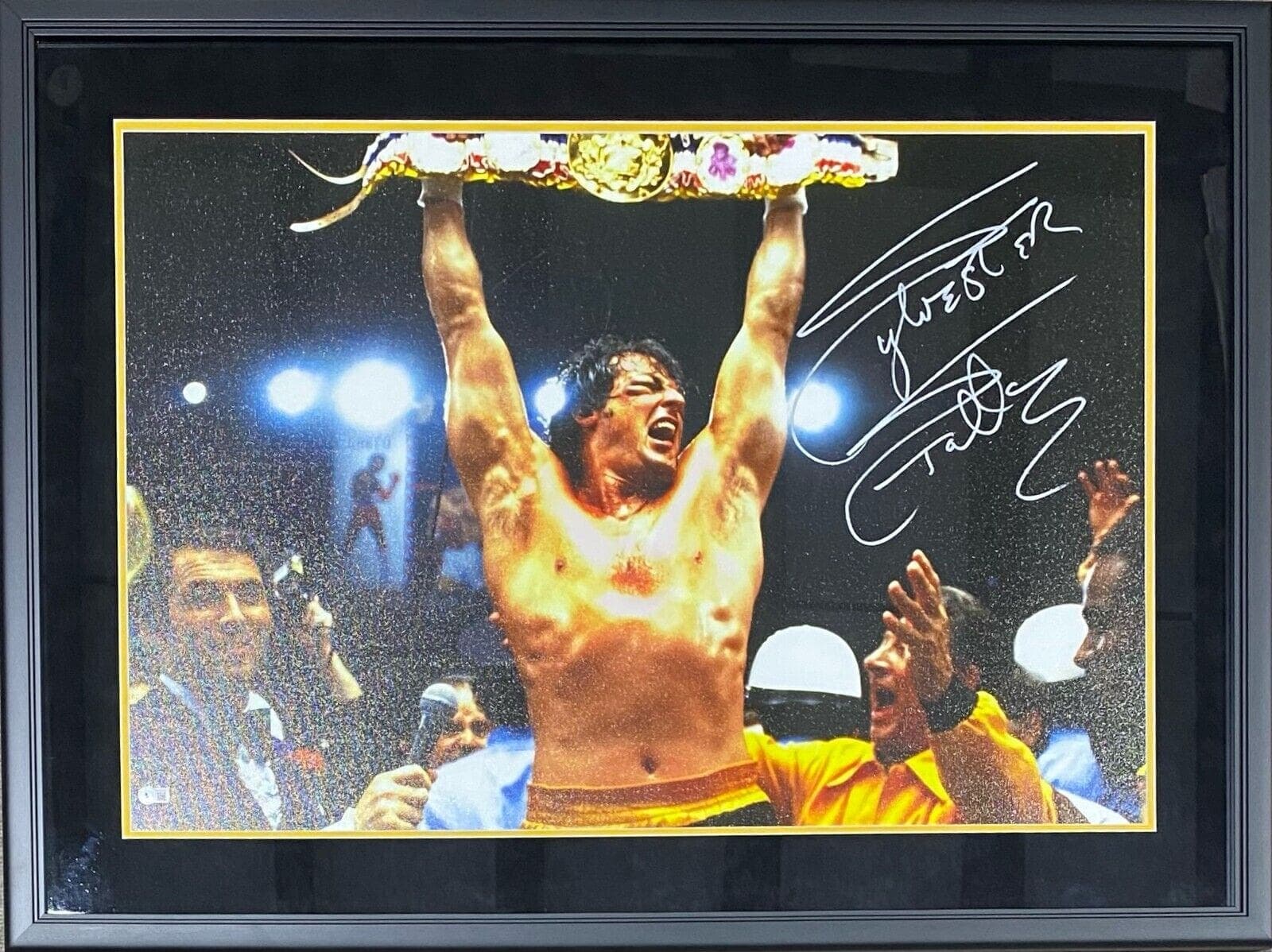 Sylvester Stallone Signed Rocky III Framed Canvas 24×36 Beckett Authen B Sylvester Stallone Canvas 24x36-sylvester-stallone-rocky-iii-framed-24, supplier stock photo