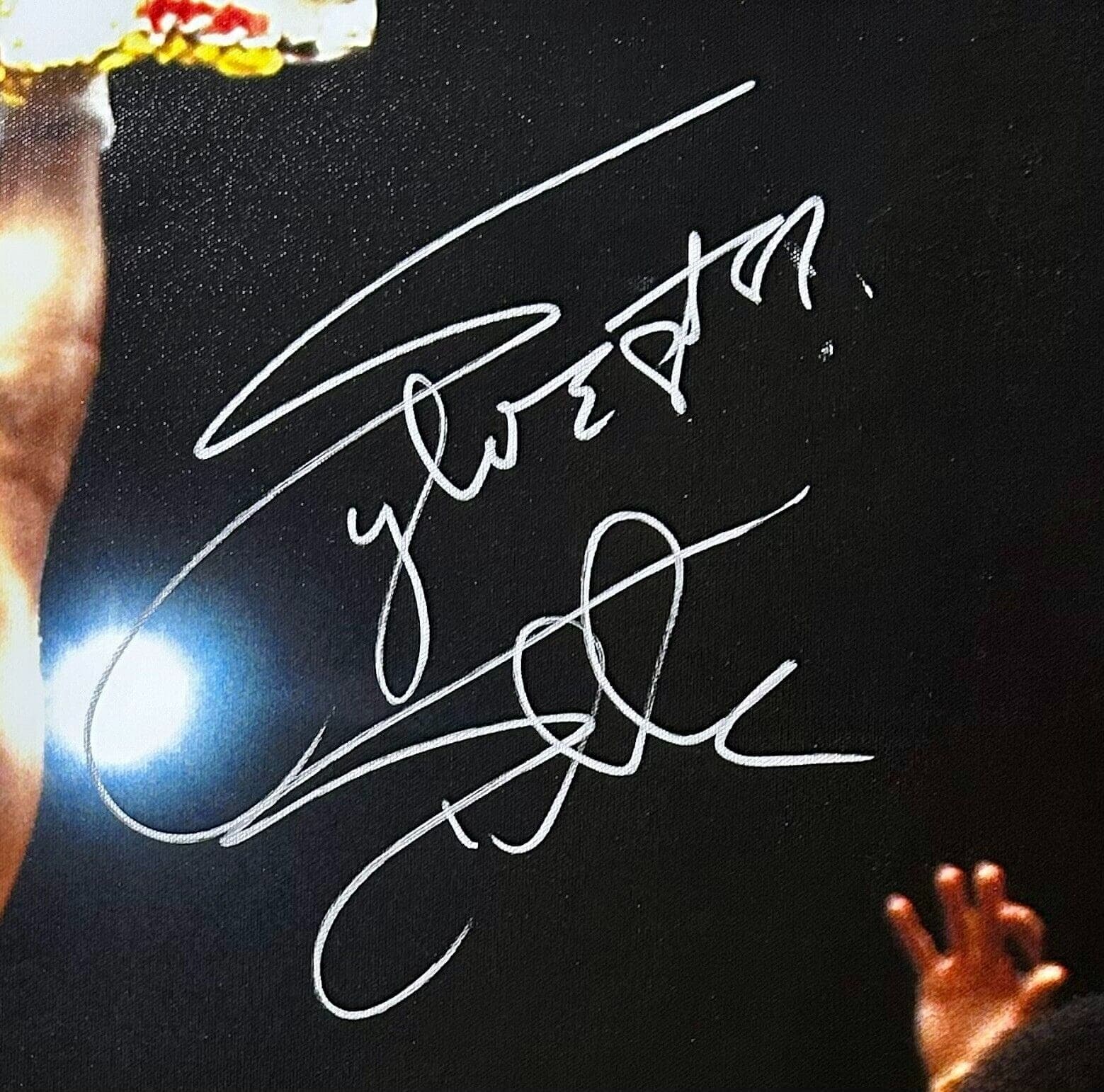 Sylvester Stallone Signed Rocky III Framed Canvas 24×36 Beckett Authen B Sylvester Stallone Canvas 24x36-sylvester-stallone-rocky-iii-framed-24, view 3, supplier stock photo