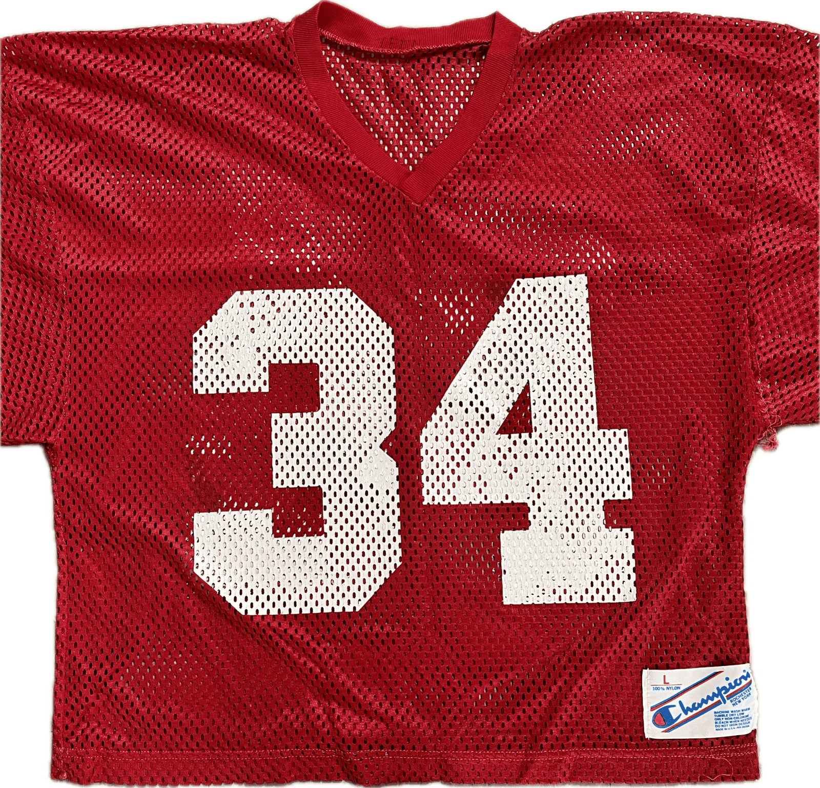 Earl Campbell 1980 Houston Oilers Training Camp Practice Worn Jersey Earl Campbell Jersey 1980-training-camp-practice-worn, Houston Oilers, view 3, supplier stock photo