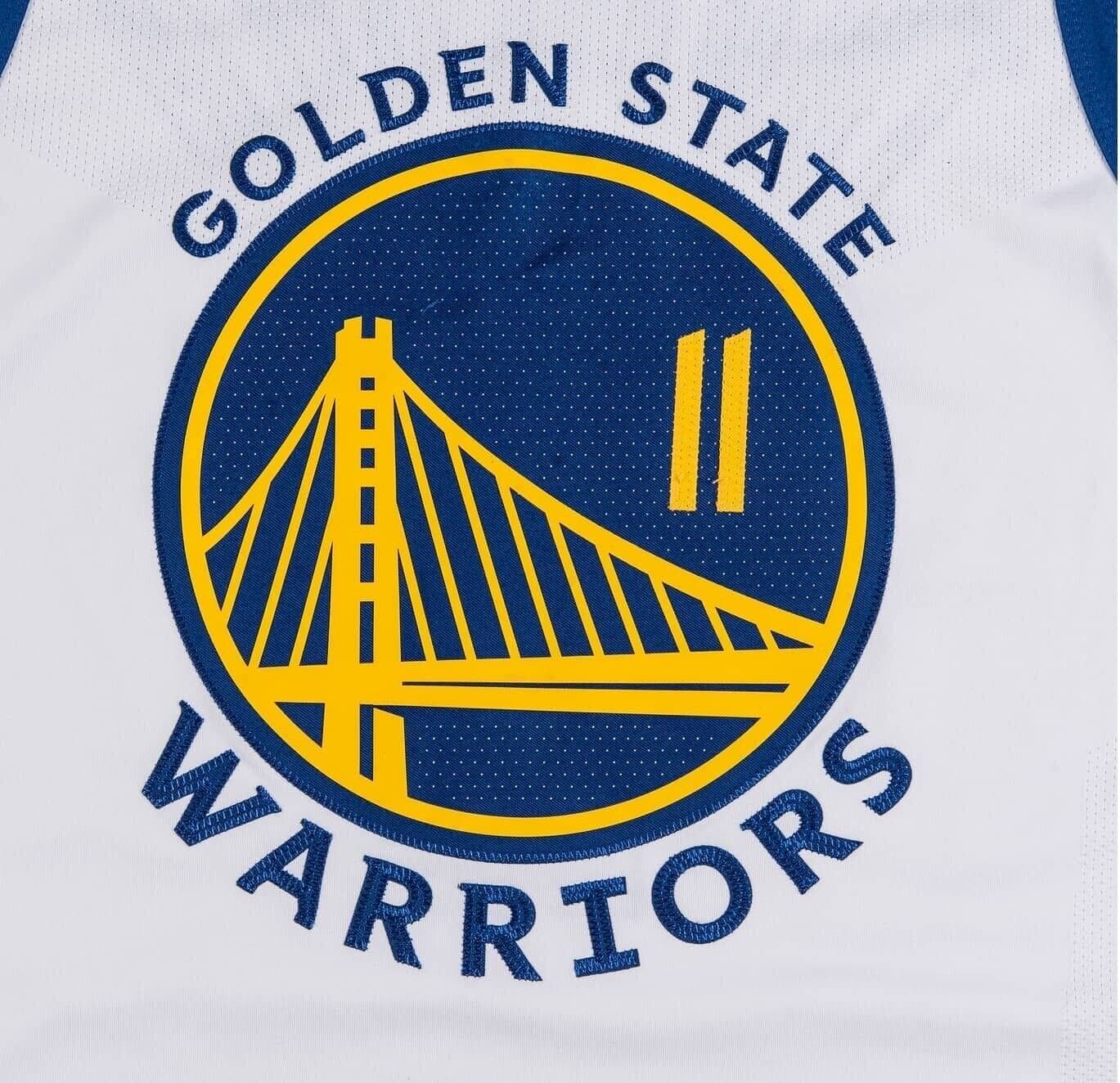 Klay Thompson #11 2022-23 Golden State Warriors Game Used Away Jersey Jersey klay-thompson-11-2022-23-game, Golden State Warriors, view 3, supplier stock photo