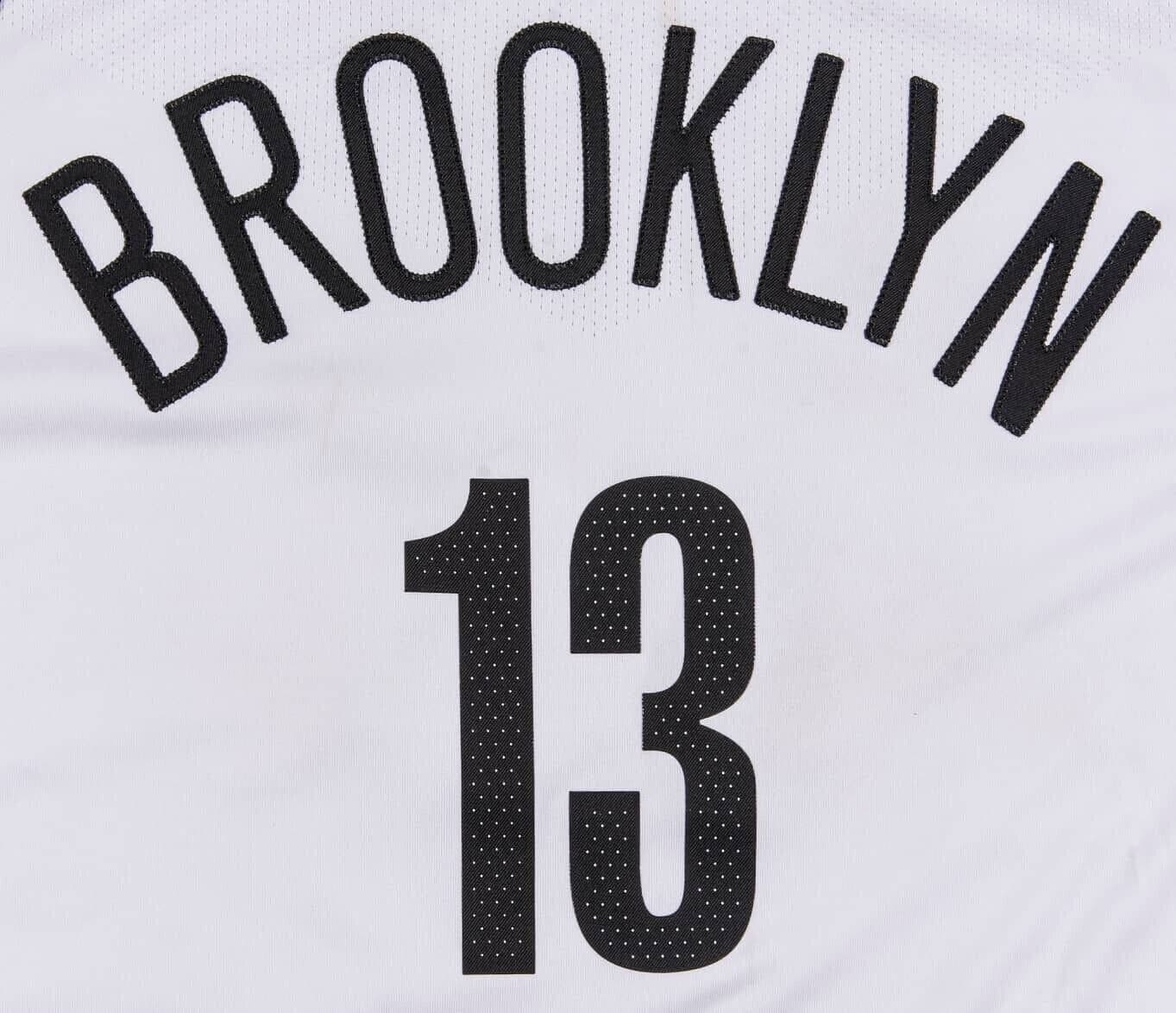 James Harden Nov. 22, 2021 Brooklyn Nets Game Worn Association Edition Jersey Jersey james-harden-nov-22-2021-brooklyn, view 3, supplier stock photo