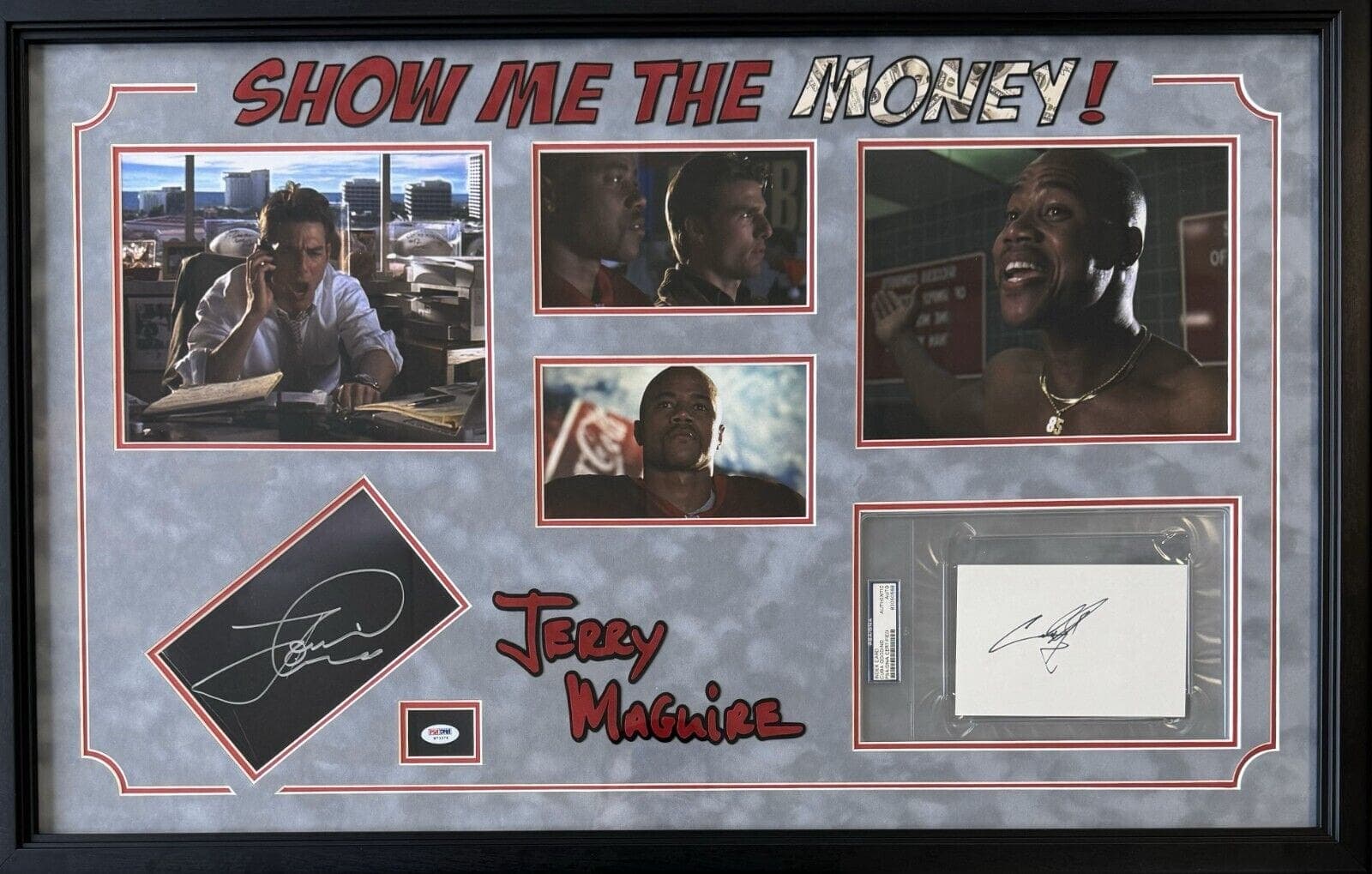 Tom Cruise Cuba Gooding Jr. Signed Autographed Framed Cuts PSA/DNA Authenticated Other tom-cruise-cuba-gooding-jr-framed, supplier stock photo