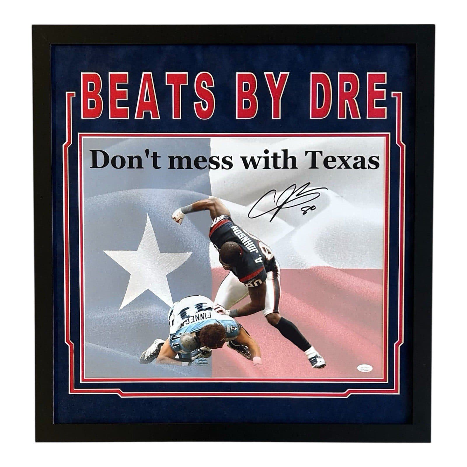 Andre Johnson Signed Autographed Framed Signed 16×20 Photo JSA #3 Beats By Dre Andre Johnson Photo 16x20-andre-johnson-framed-16-20-3, Houston Texans, supplier stock photo