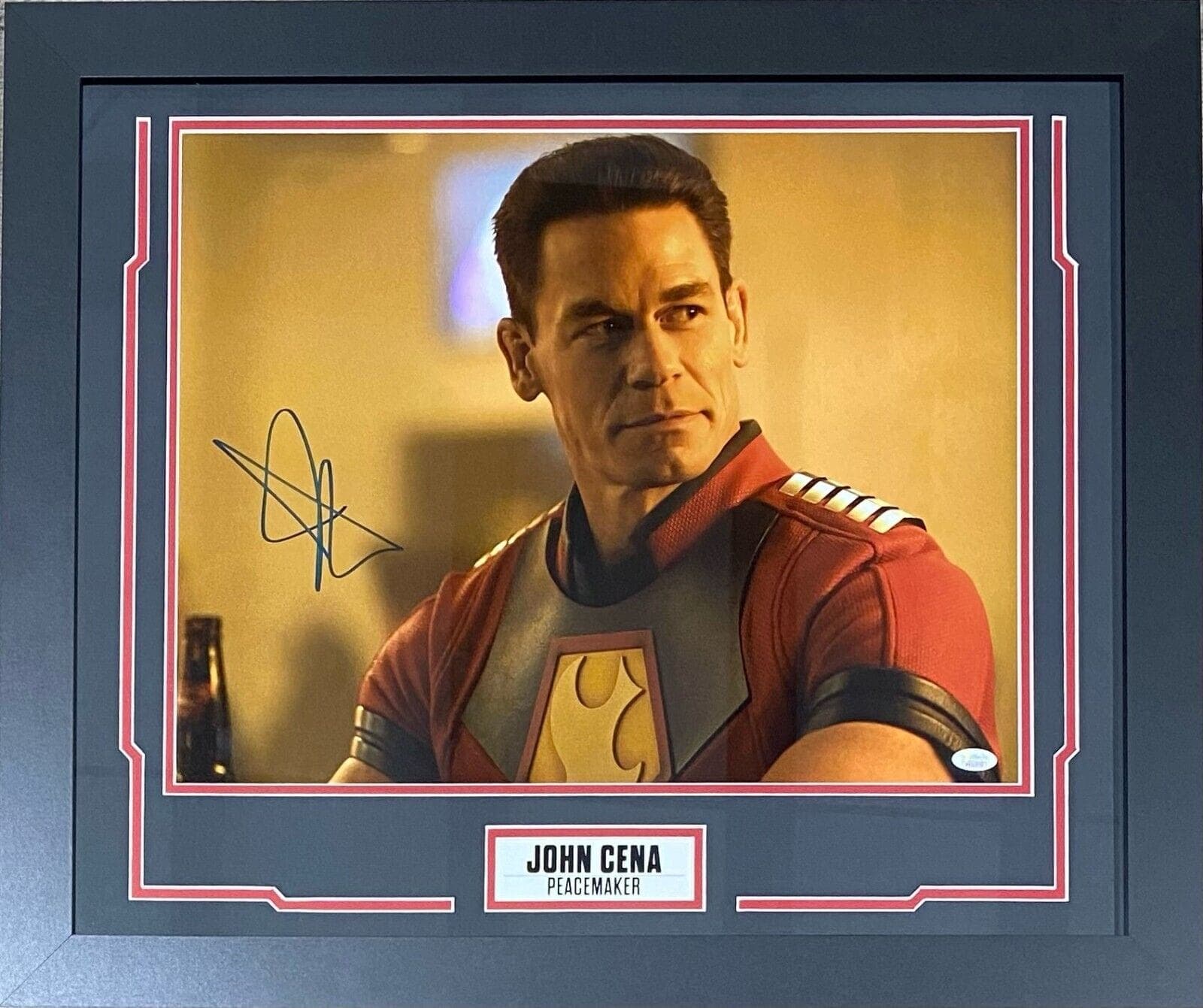 John Cena Signed Autographed Framed Signed 16×20 Photo JSA #11 Peacemaker John Cena Photo 16x20-framed-16-20-11-peacemaker, supplier stock photo