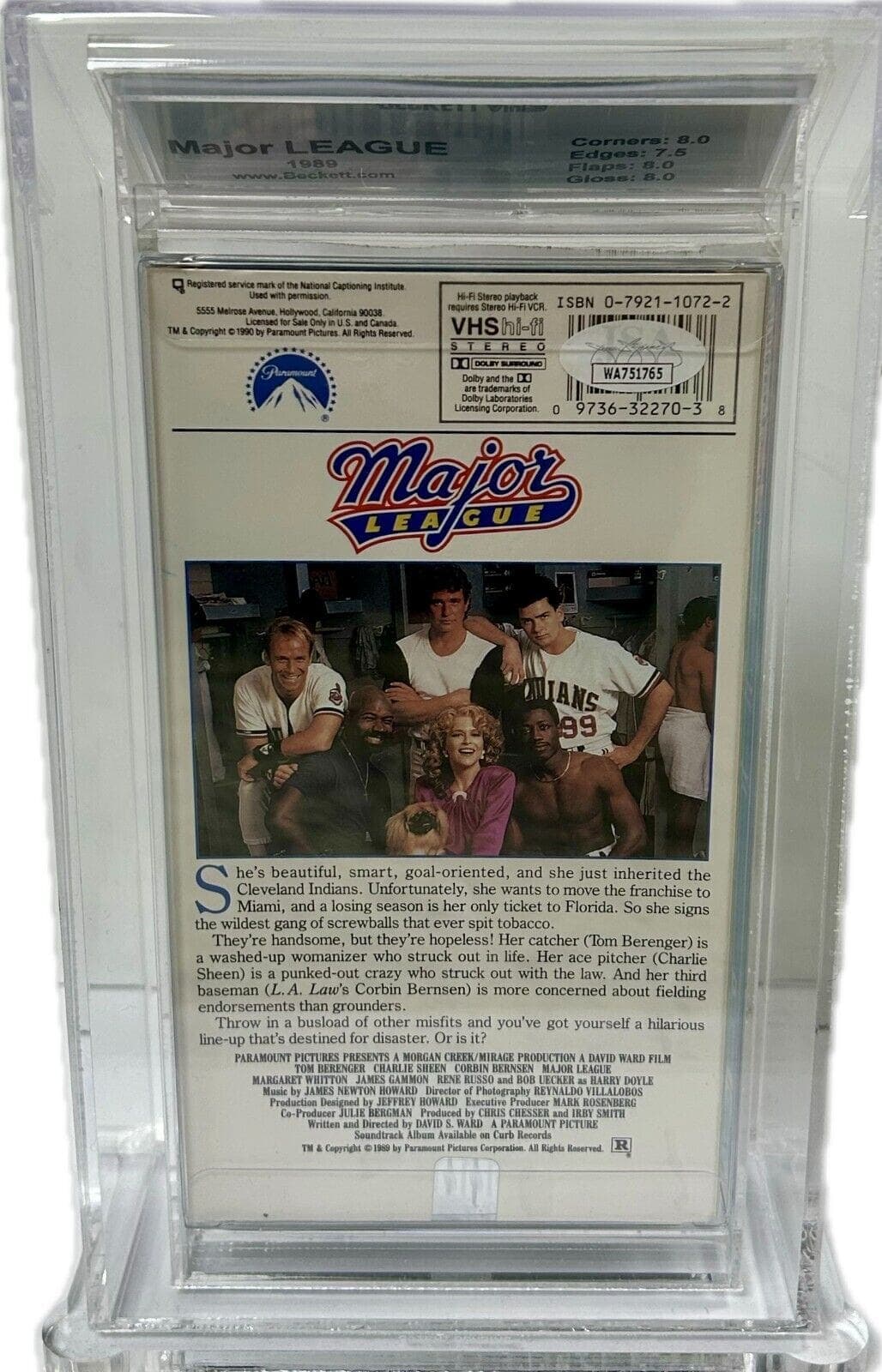 Charlie Sheen Tom Berenger Corbin Bernson Signed VHS JSA Beckett 8 EX+ #1 Other charlie-sheen-tom-berenger-corbin-bernson, view 4, supplier stock photo