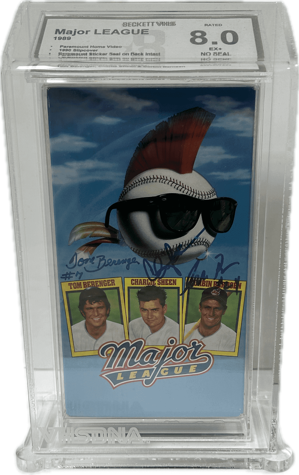 Charlie Sheen Tom Berenger Corbin Bernson Signed VHS JSA Beckett 8 EX+ #2 Other charlie-sheen-tom-berenger-corbin-bernson, supplier stock photo