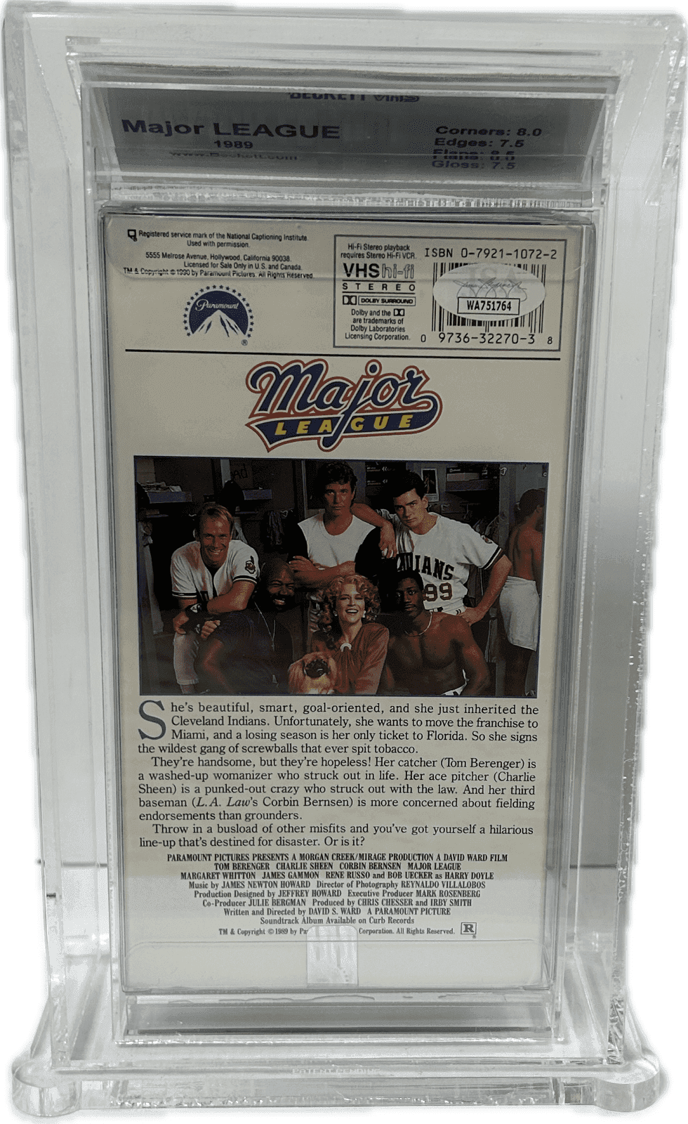 Charlie Sheen Tom Berenger Corbin Bernson Signed VHS JSA Beckett 8 EX+ #2 Other charlie-sheen-tom-berenger-corbin-bernson, view 4, supplier stock photo