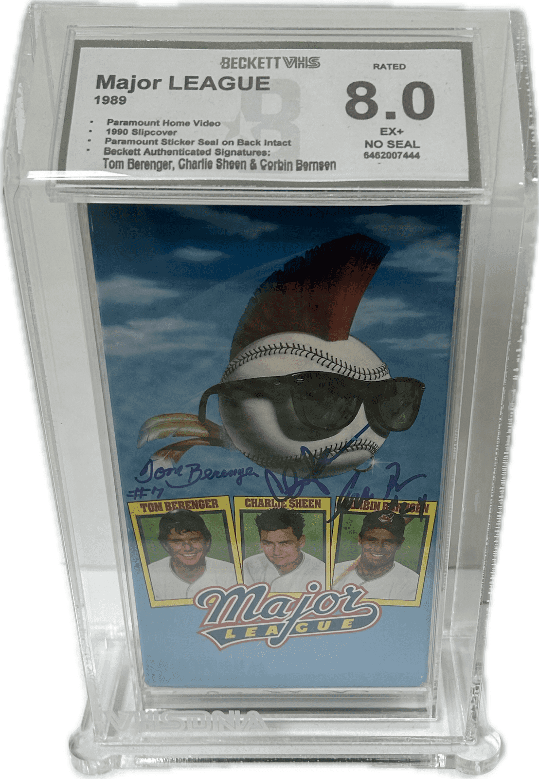 Charlie Sheen Tom Berenger Corbin Bernson Signed VHS JSA Beckett 8 EX+ #2 Other charlie-sheen-tom-berenger-corbin-bernson, view 2, supplier stock photo