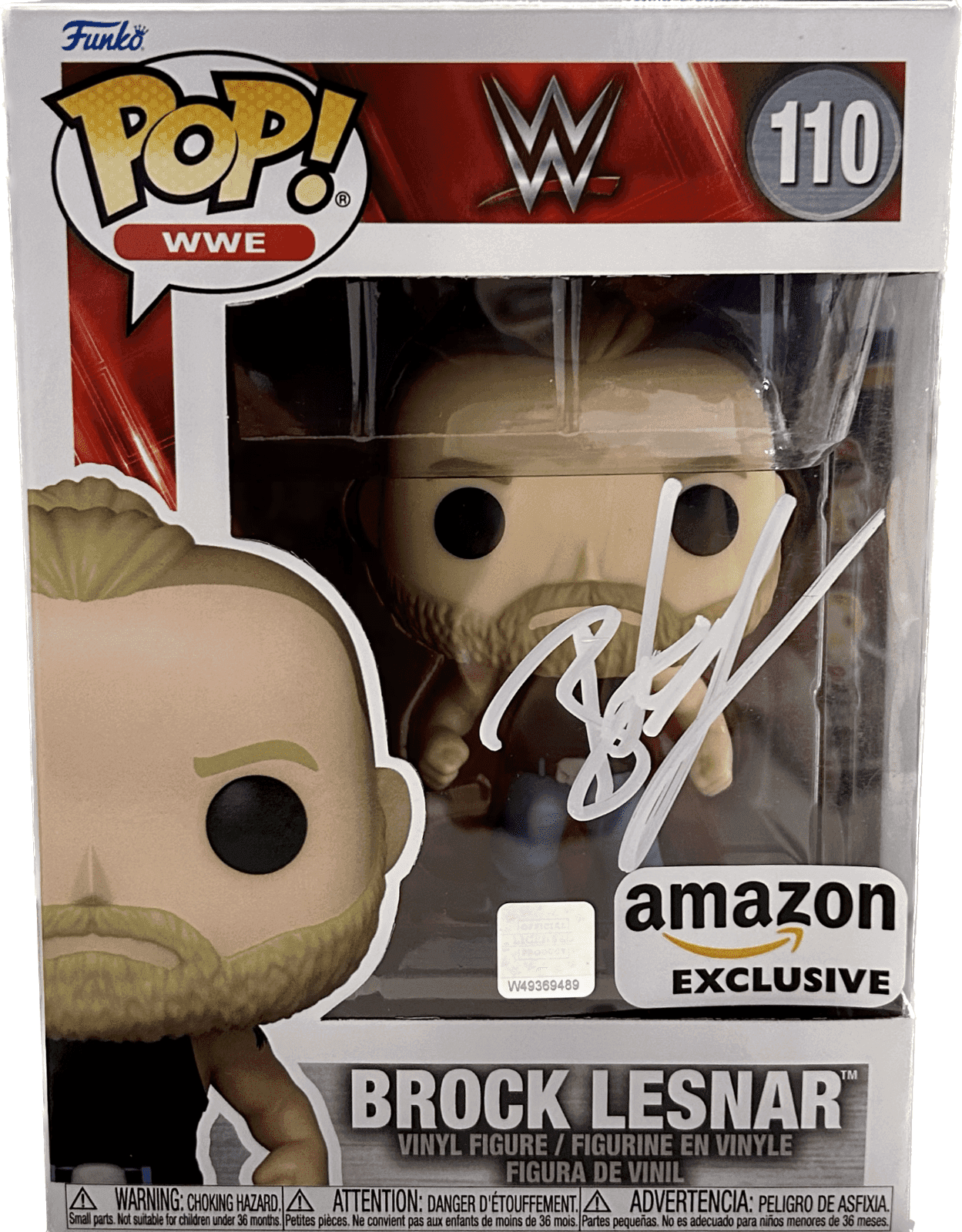 Brock Lesnar Signed Autographed Funko POP 110 JSA White Brock Lesnar Other brock-lesnar-funko-pop-110-white, supplier stock photo