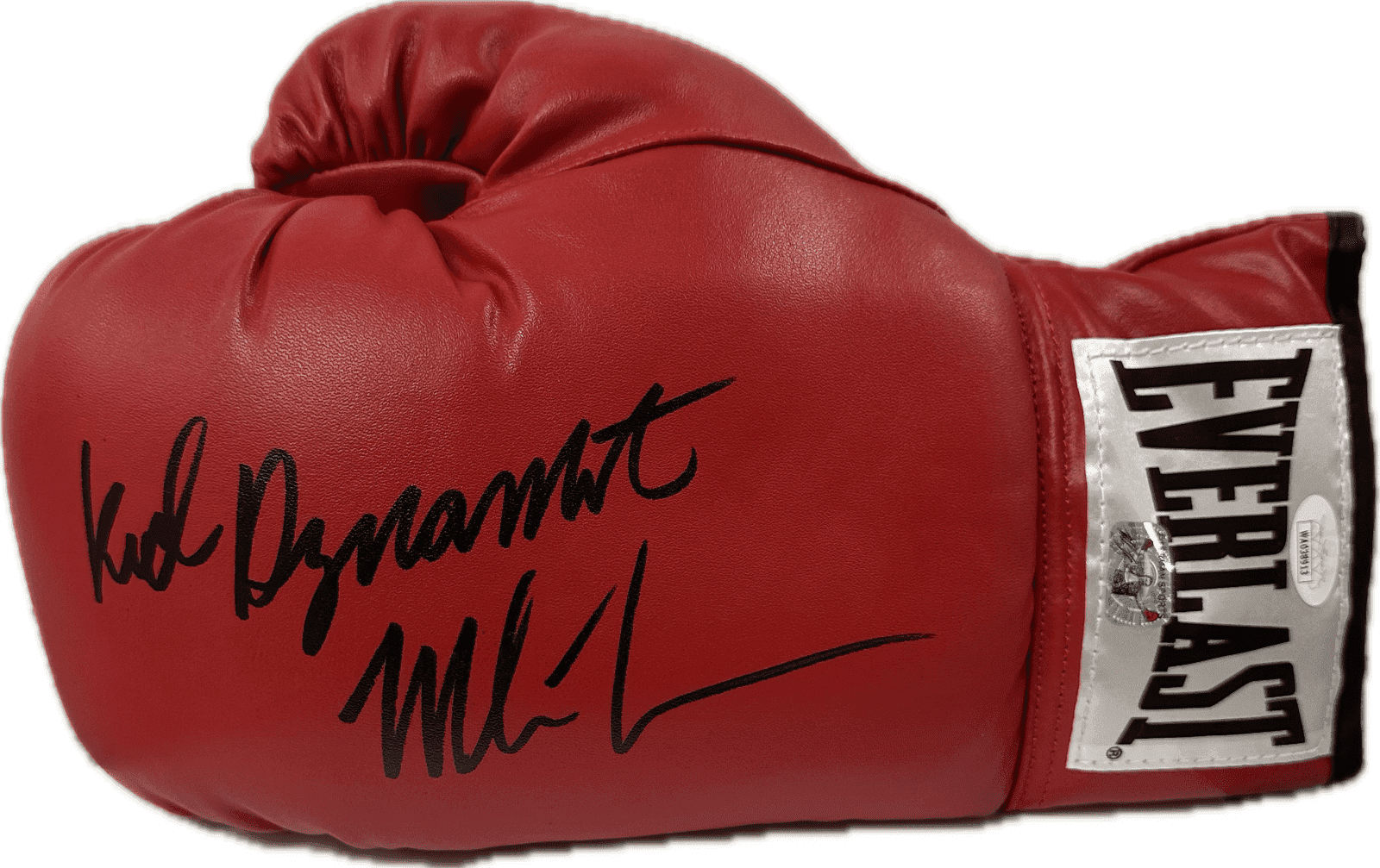 Mike Tyson Kid Dynamite Signed Red Leather Boxing Glove JSA Authenticated L Mike Tyson Glove kid-dynamite-red-leather-boxing, supplier stock photo