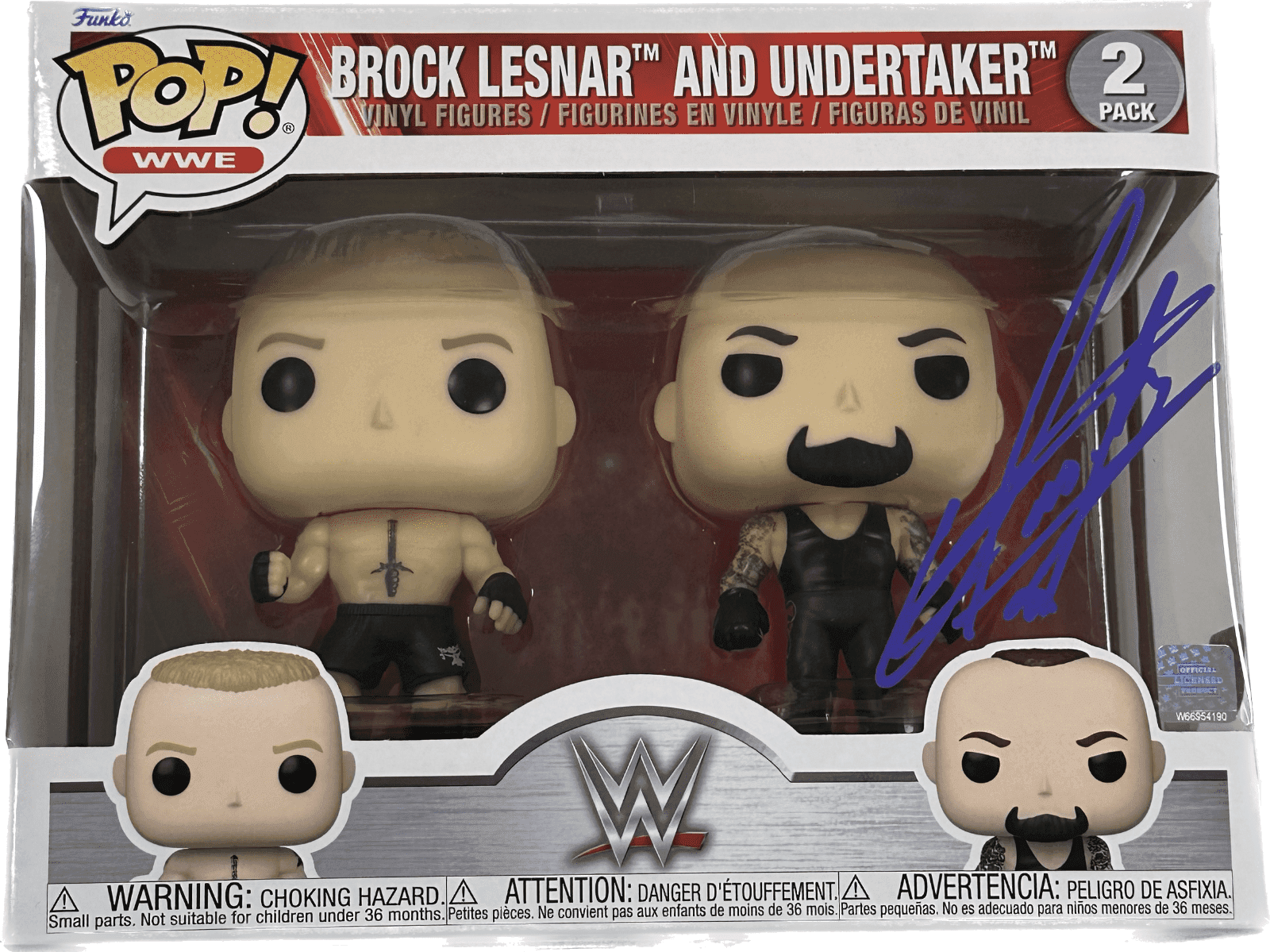 Undertaker Signed Funko POP 2 Pack JSA & Undertaker Authenticated Brock Undertaker Other funko-pop-2-pack-brock, supplier stock photo